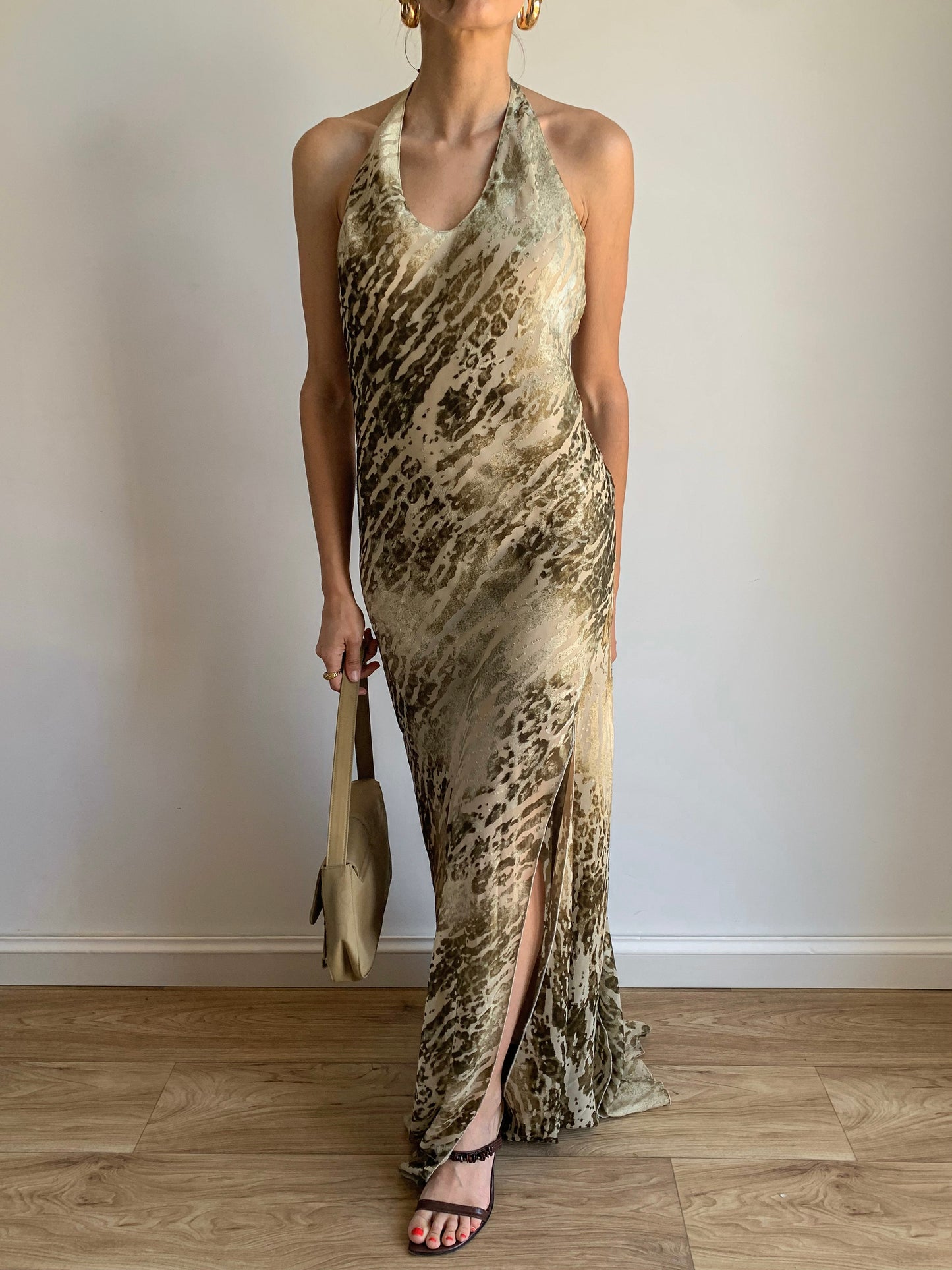 Animalier effect maxi dress