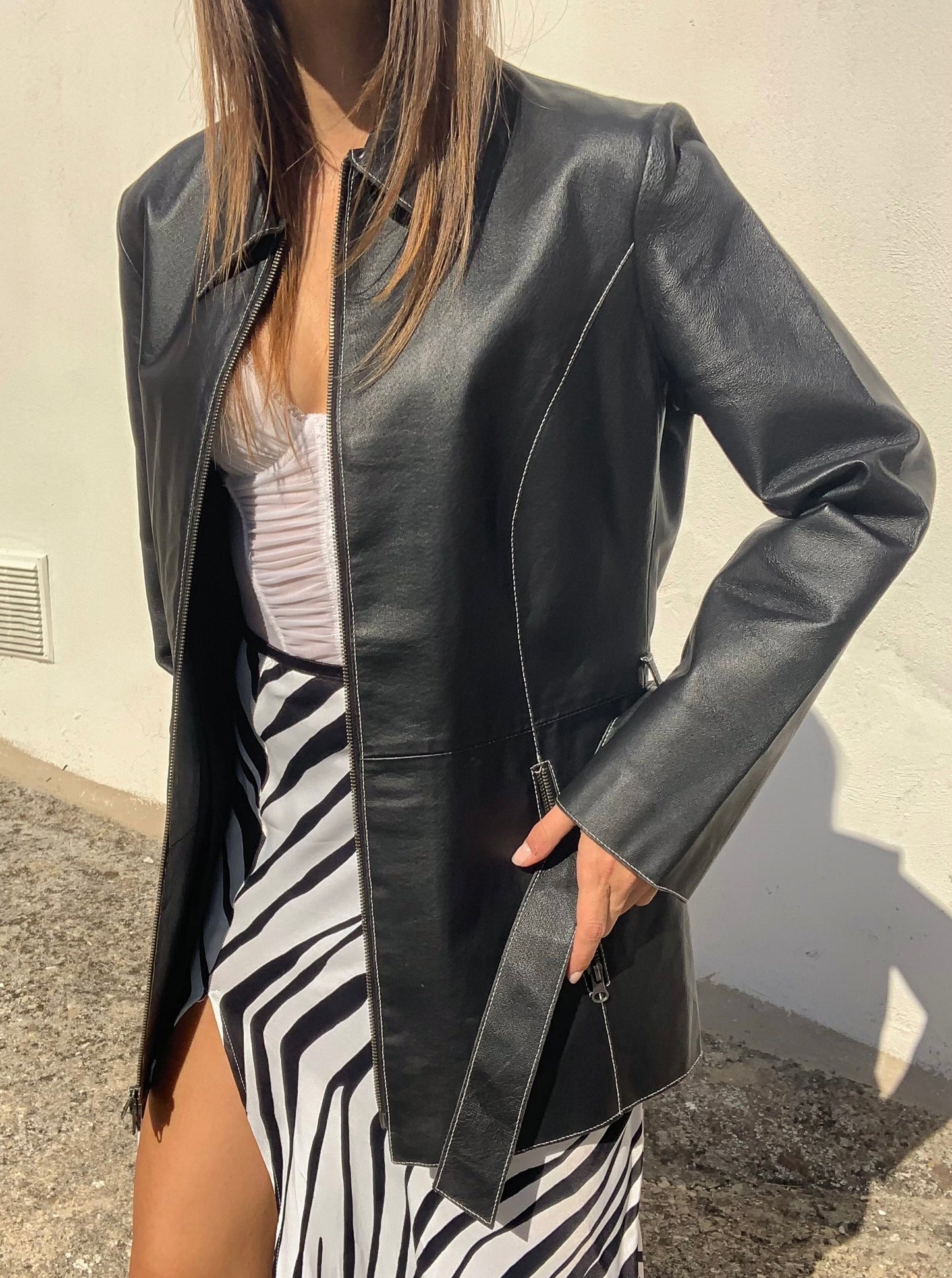 Vintage minimal structured jacket