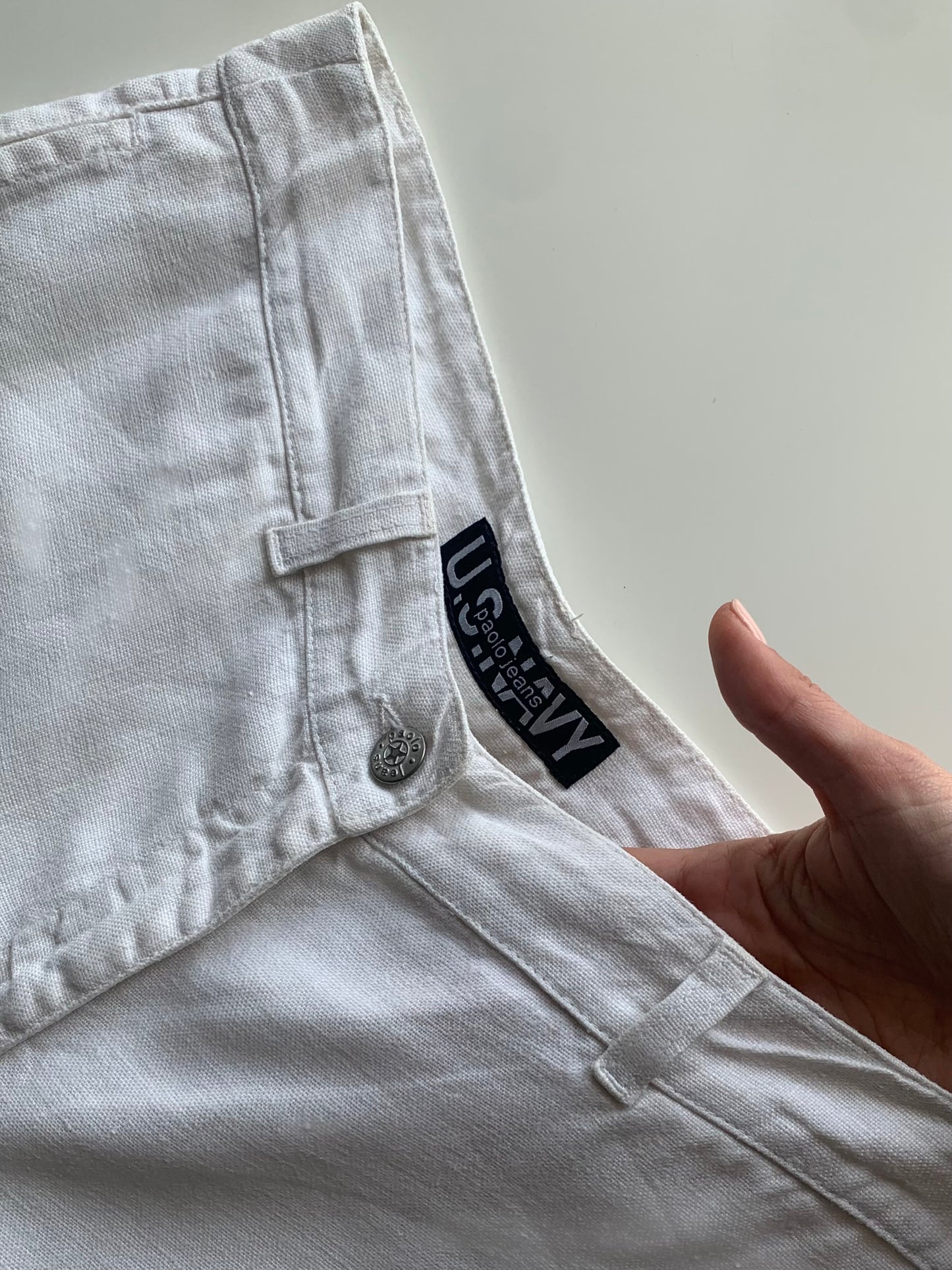 Vintage wide leg linen pants