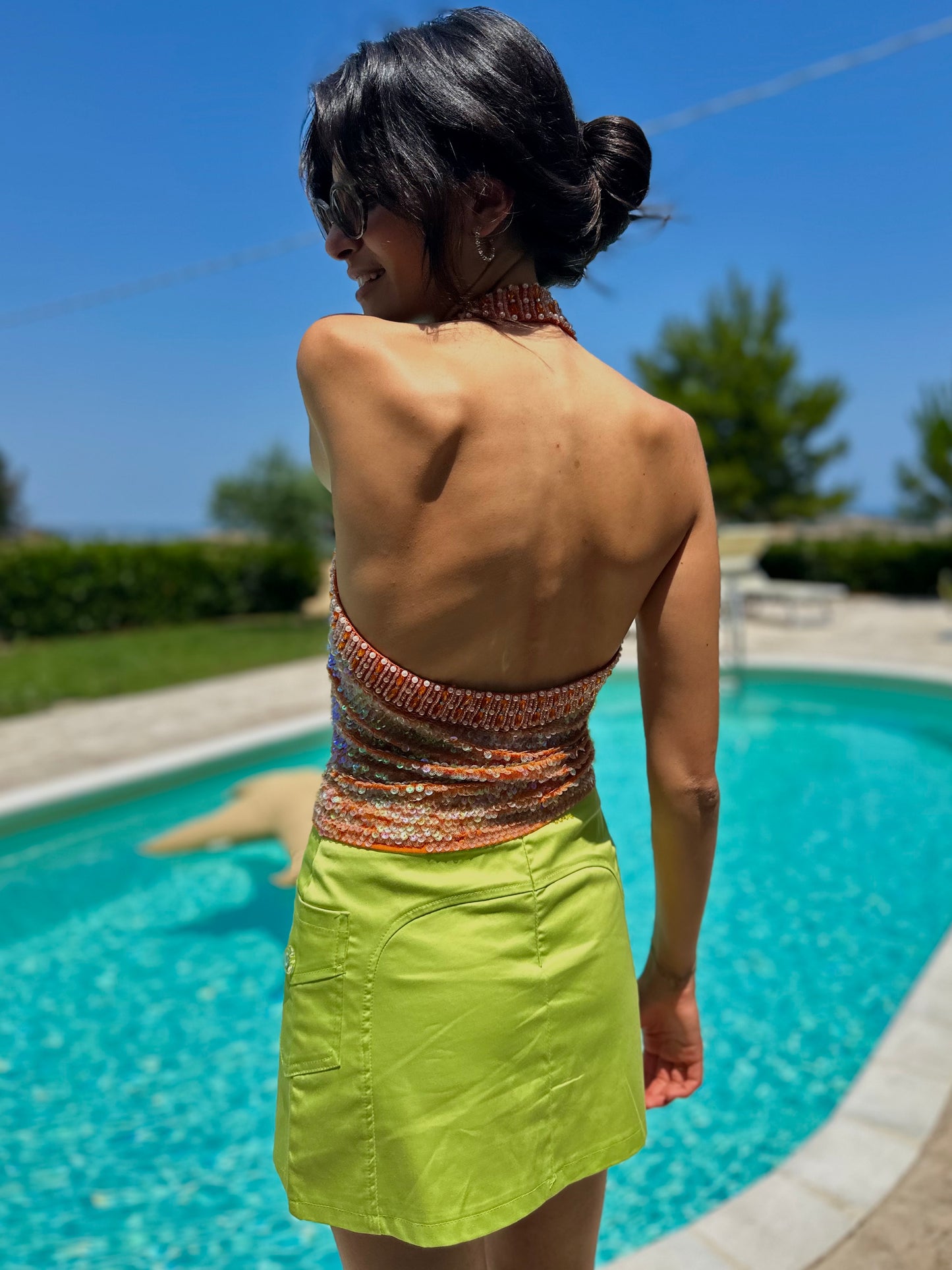 Sparkly strass top