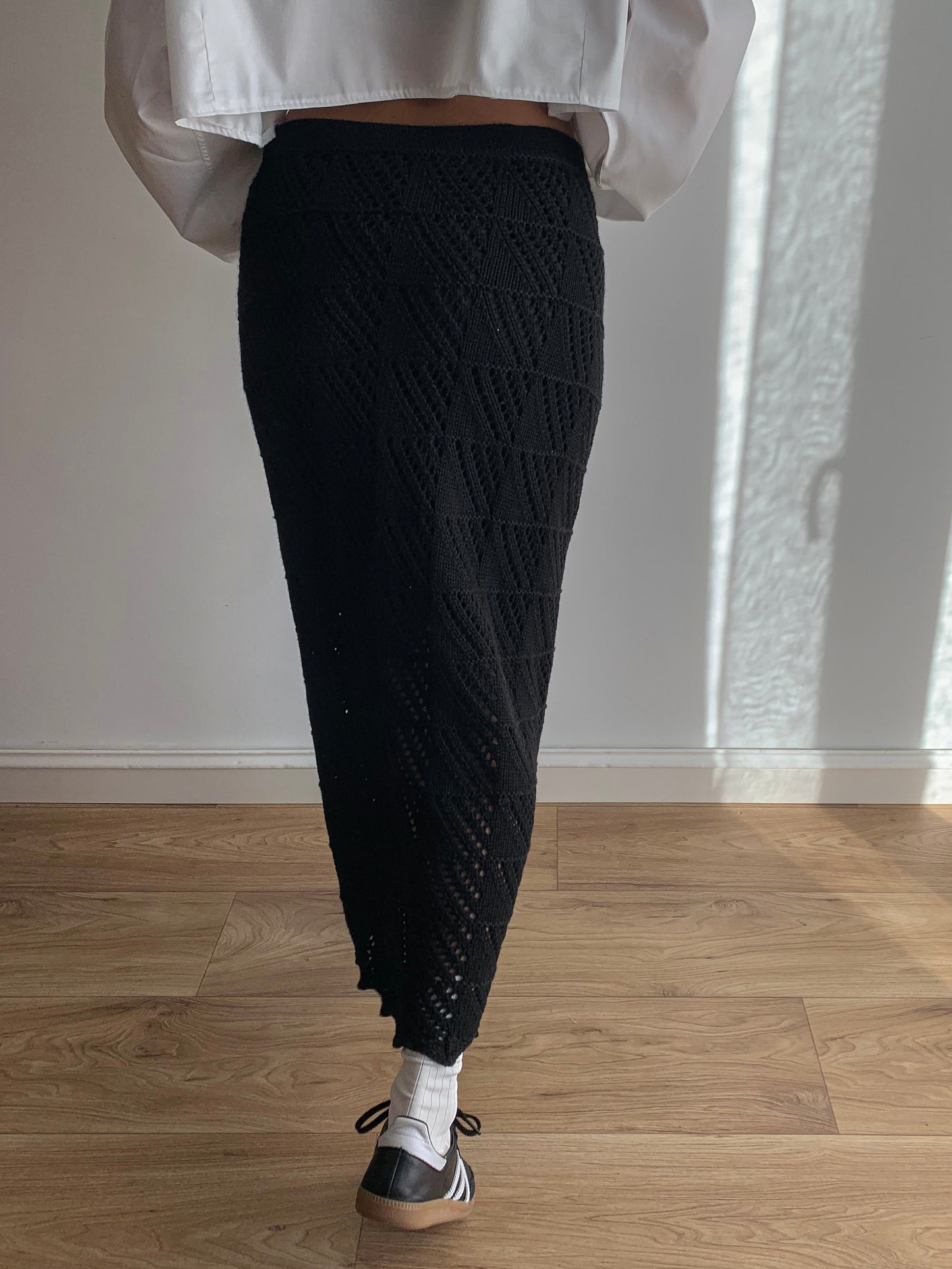 Crochet midi skirt