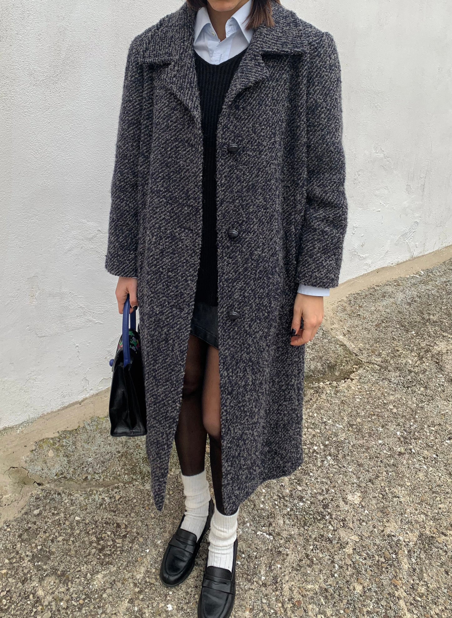 Vintage herringbone coat