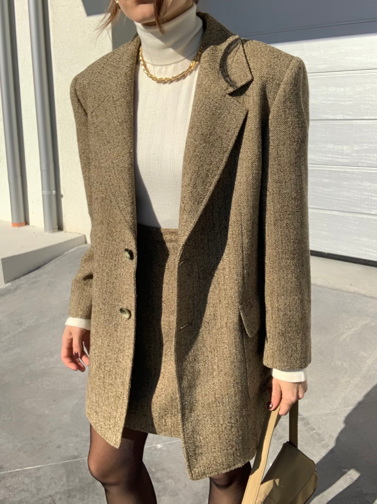 Vintage 2 pieces khaki set