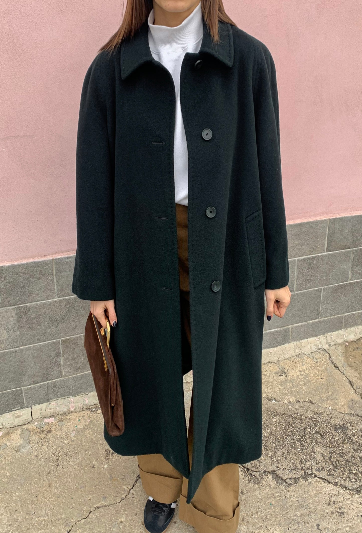 Vintage bottle green coat