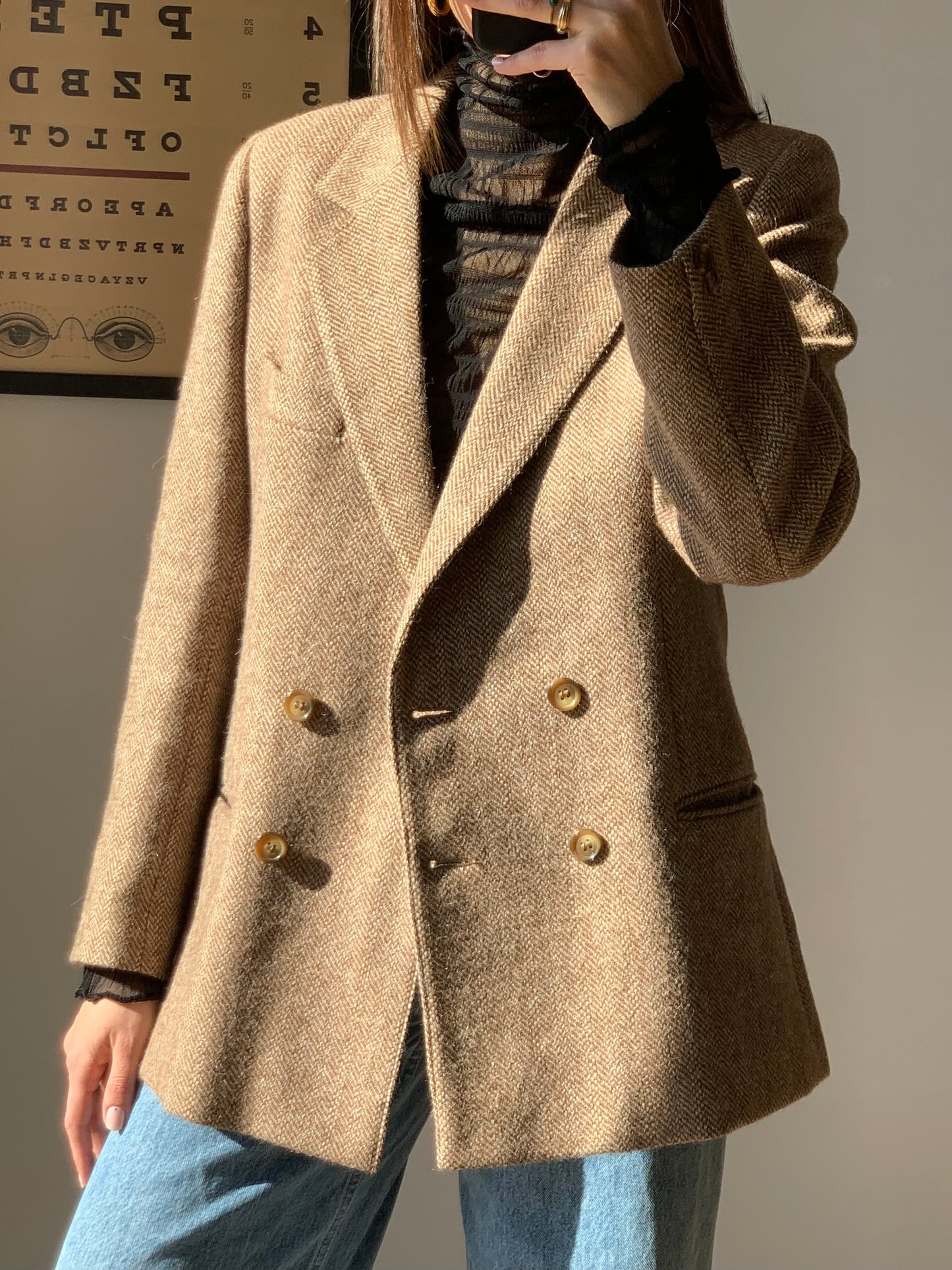Spinato fitted blazer