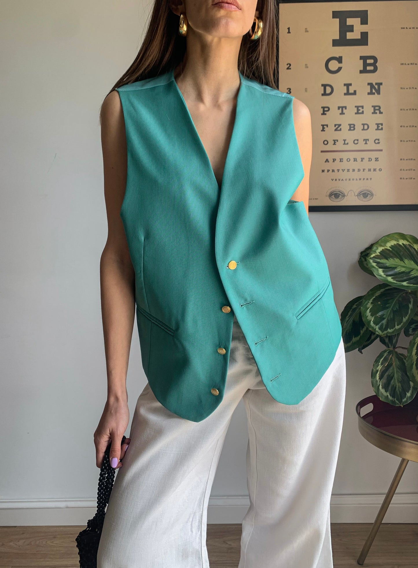 Vintage aquamarine vest