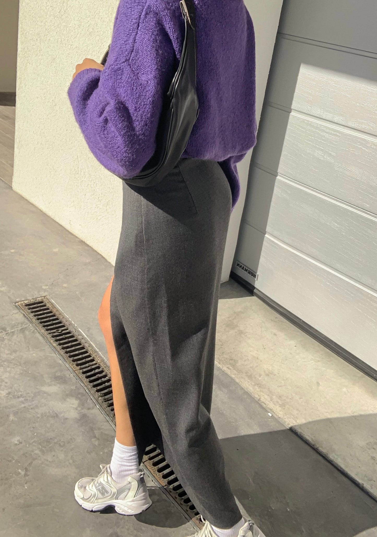 Vintage maxi skirt with slit