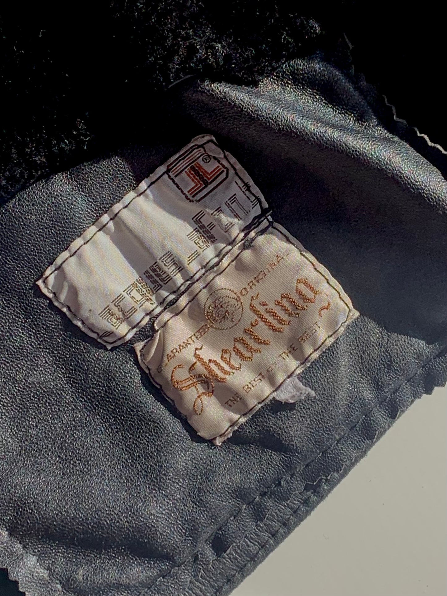 Vintage black Shearling coat