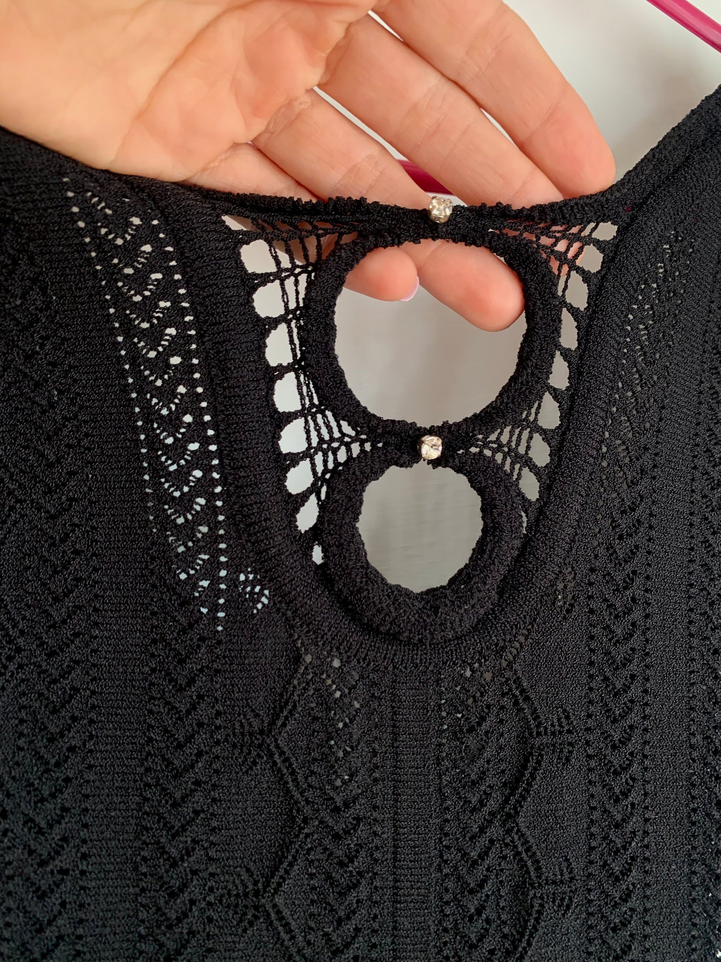 Vintage Cavalli crochet top