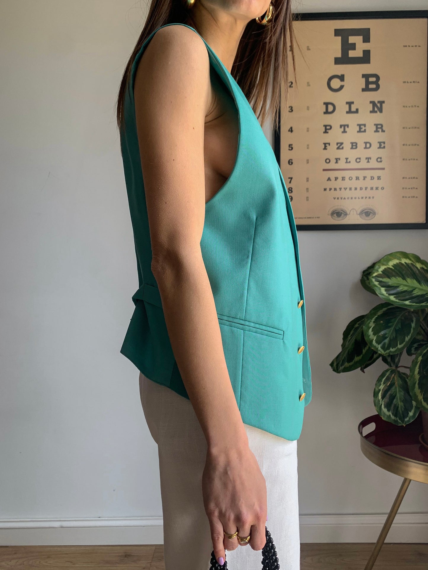Vintage aquamarine vest