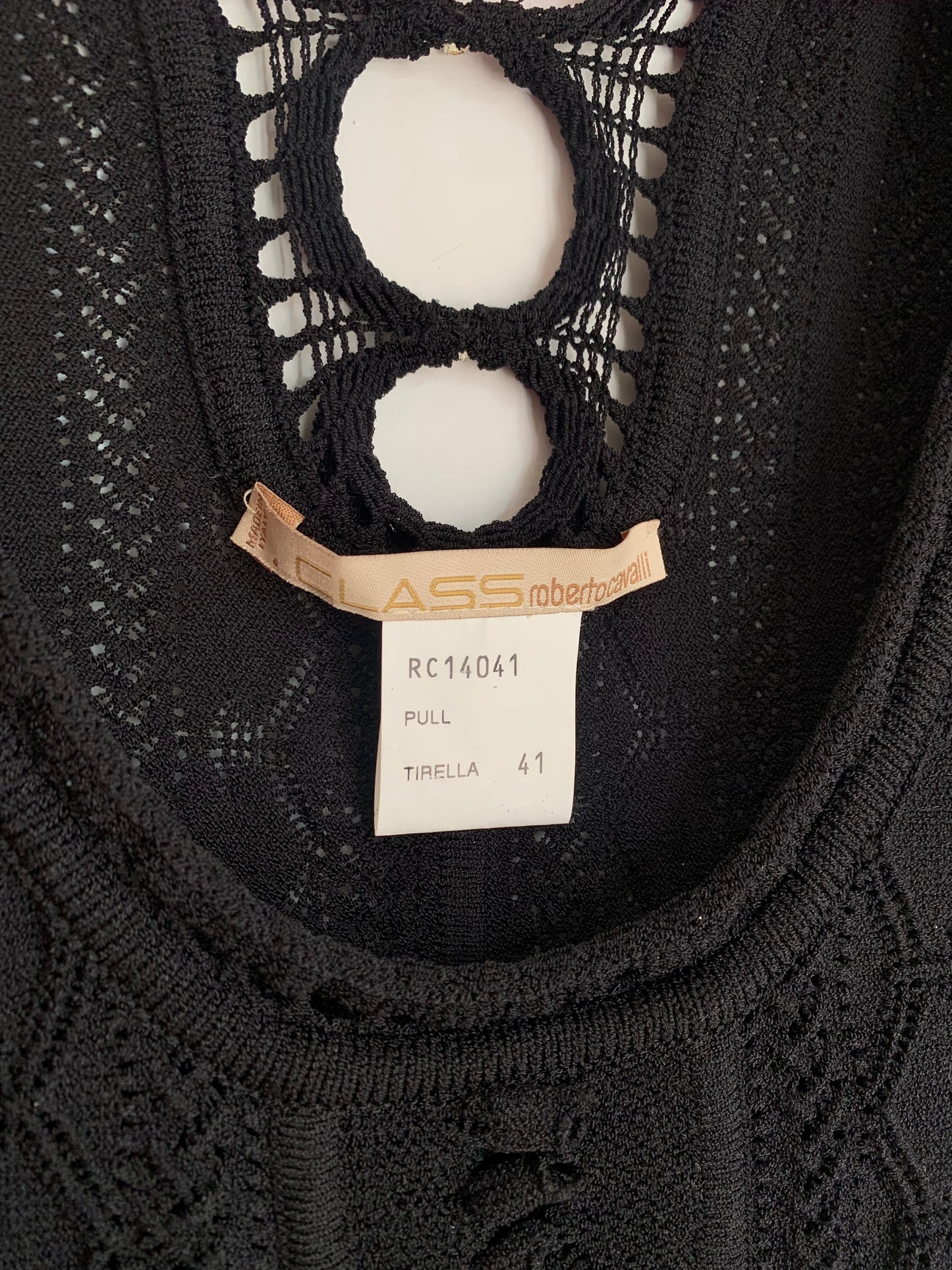 Vintage Cavalli crochet top