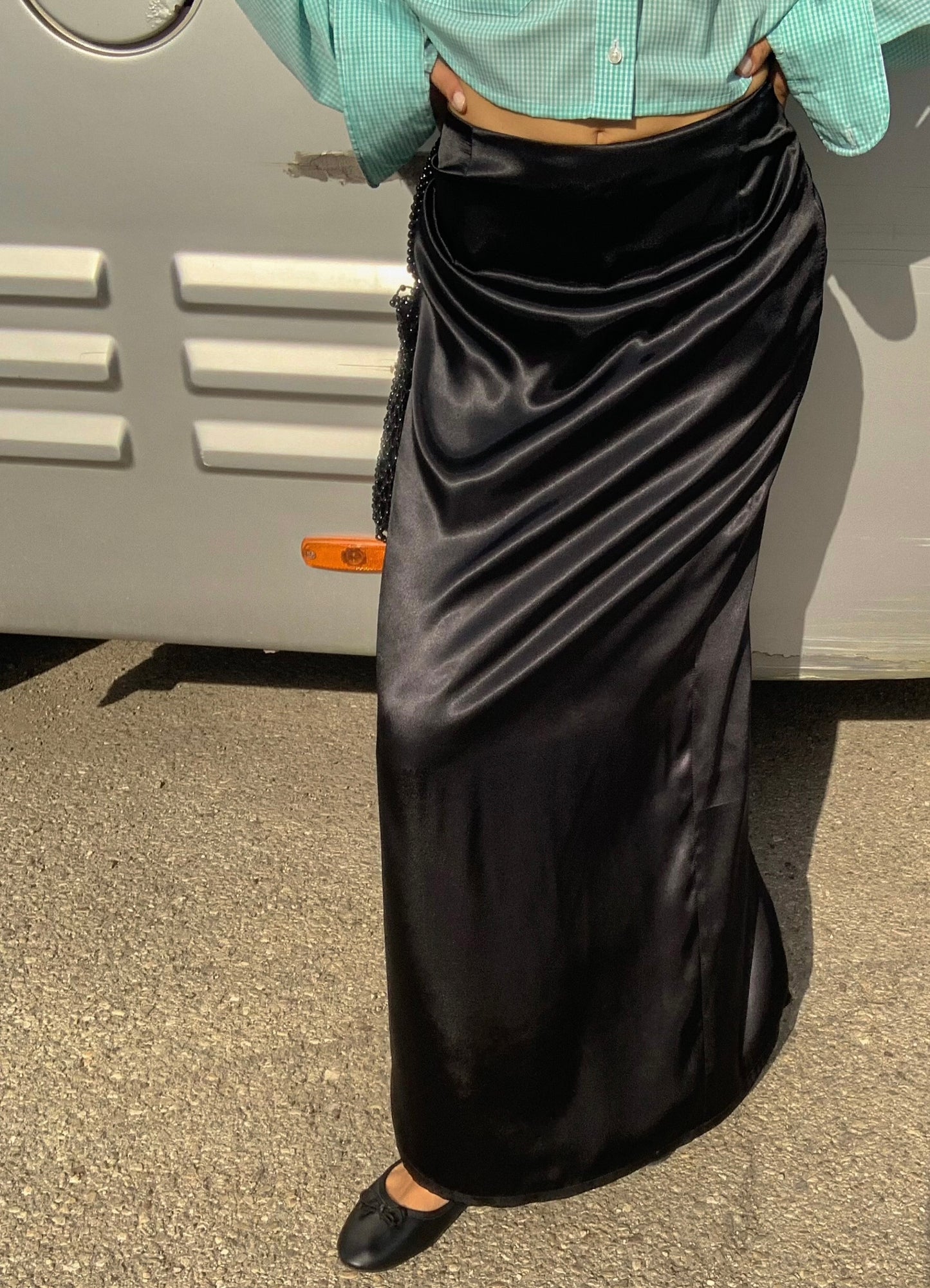 Vintage minimal maxi skirt