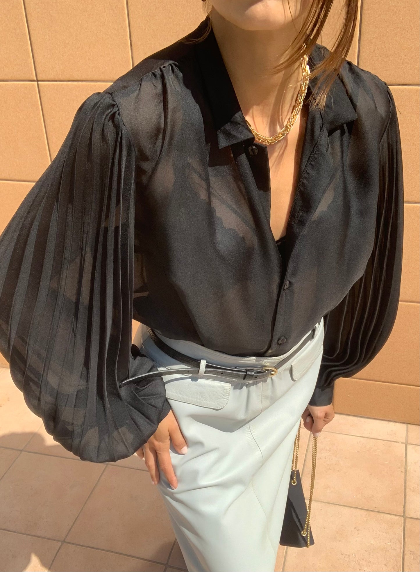 Vintage baloon black shirt
