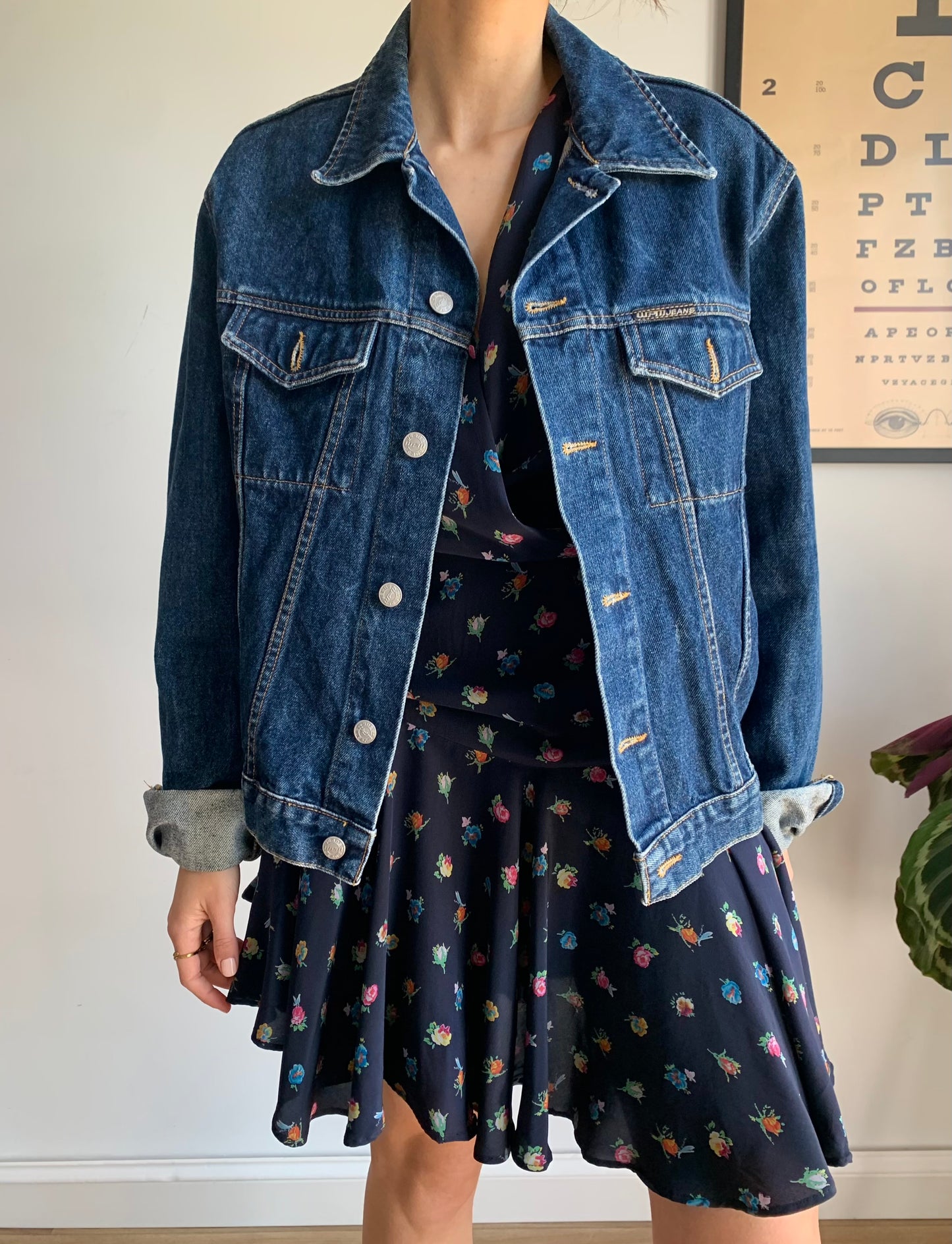Vintage floral print dress