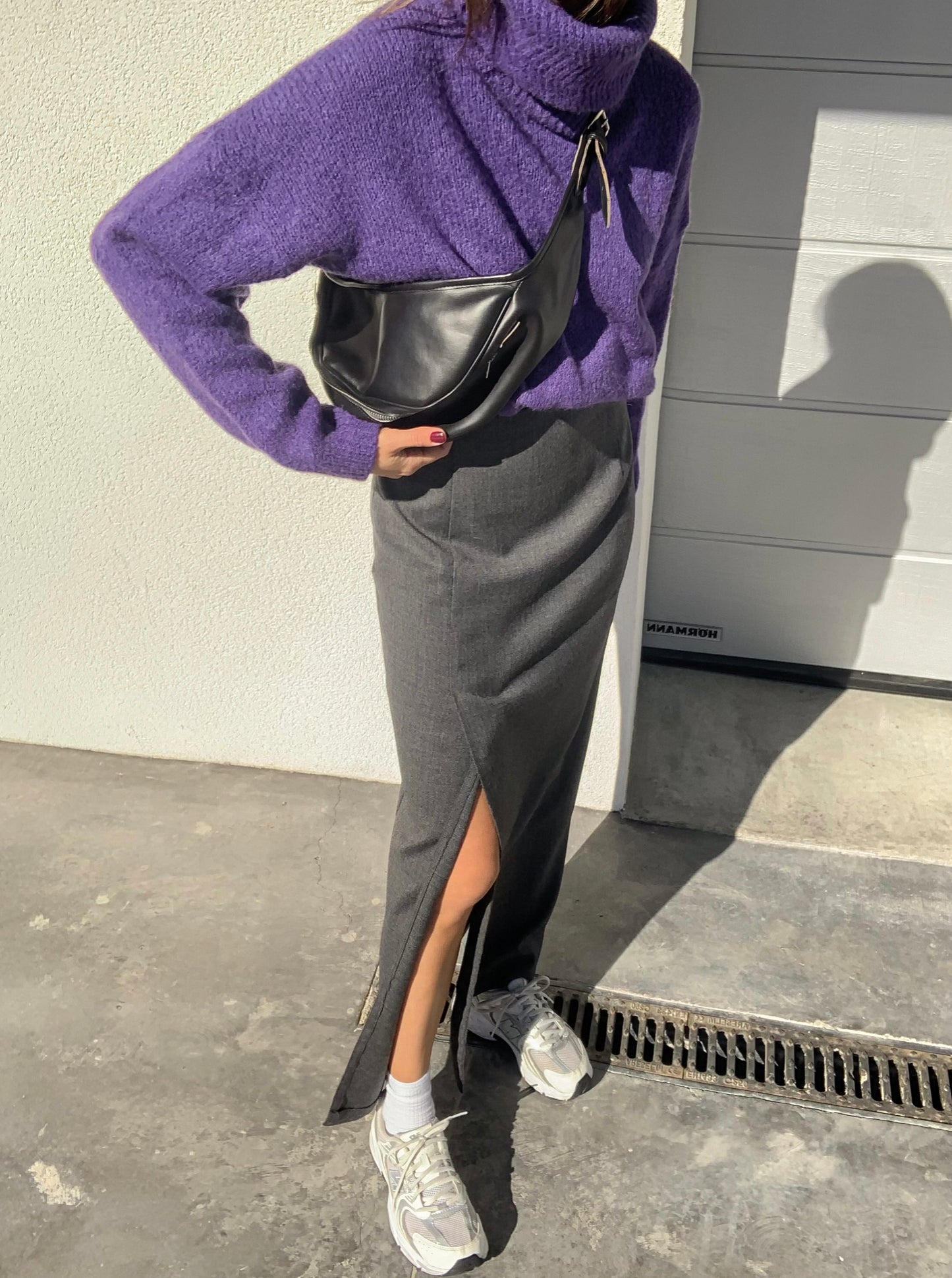 Vintage maxi skirt with slit
