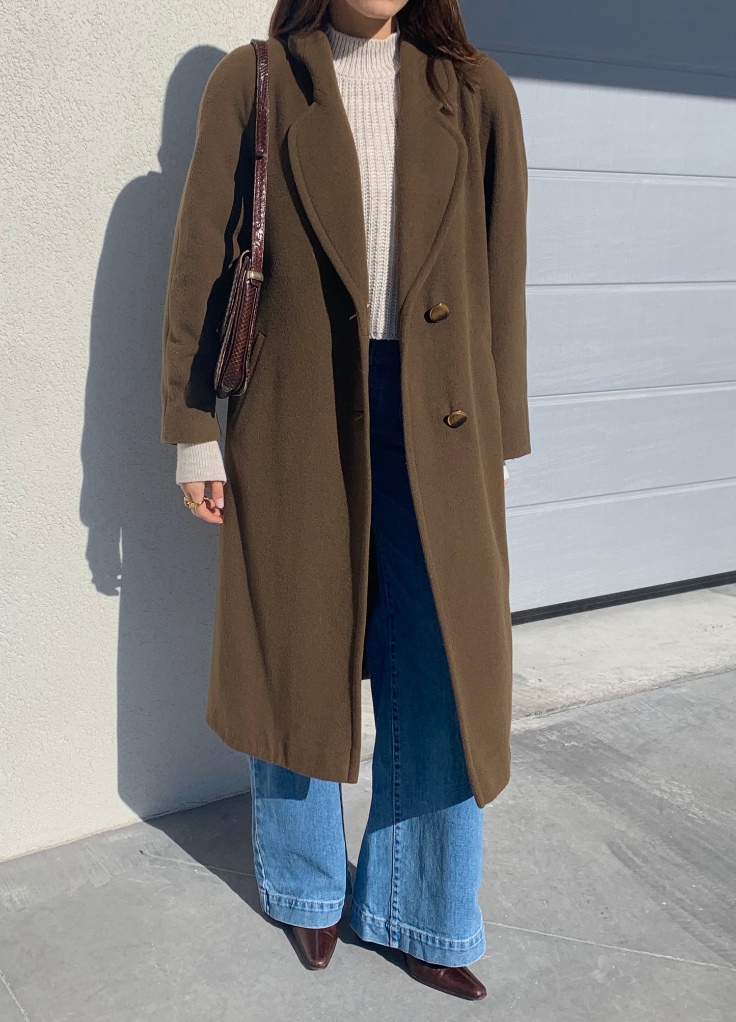 Elena Mirò vintage khaki coat