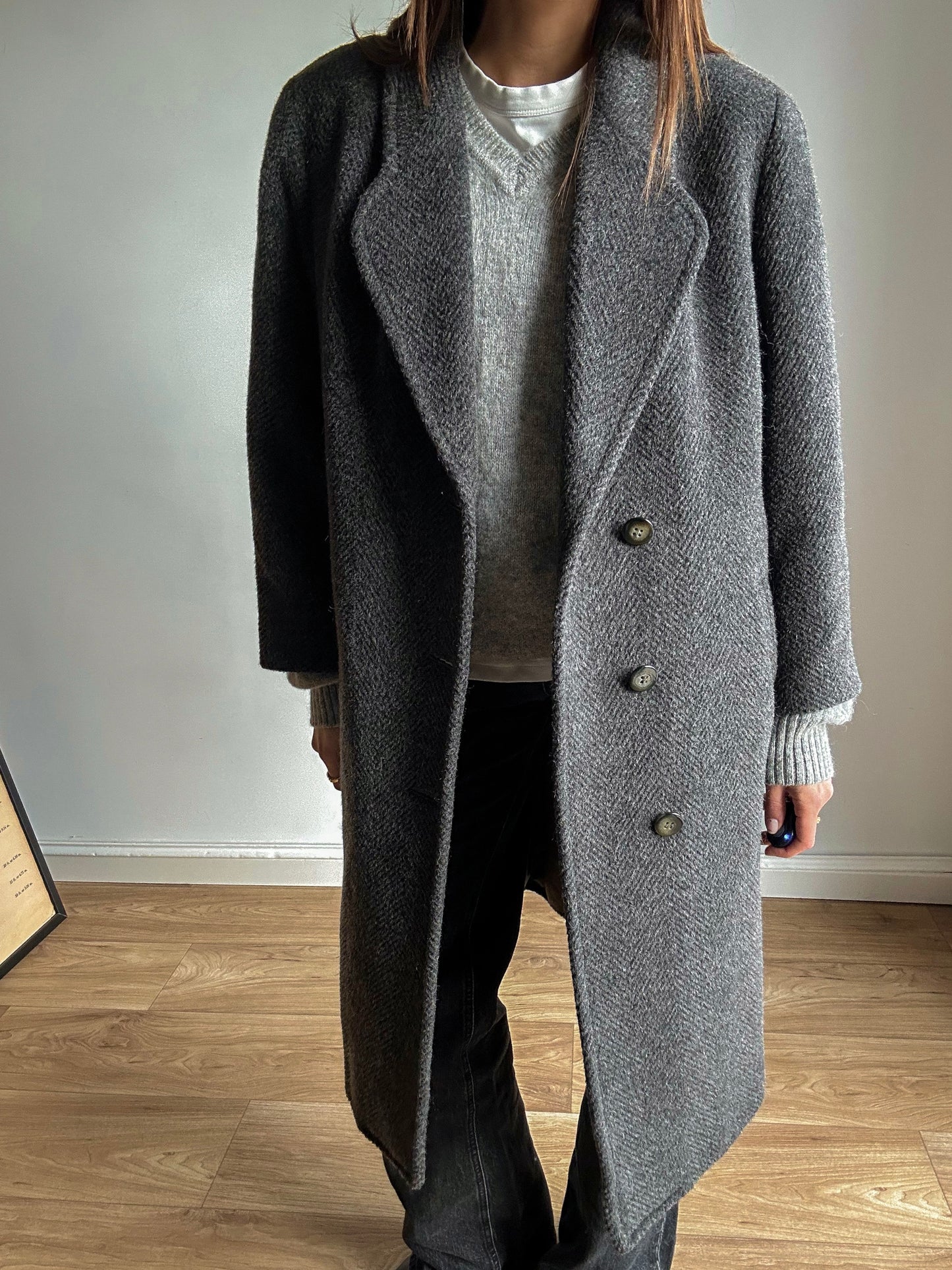 Spinato grey coat