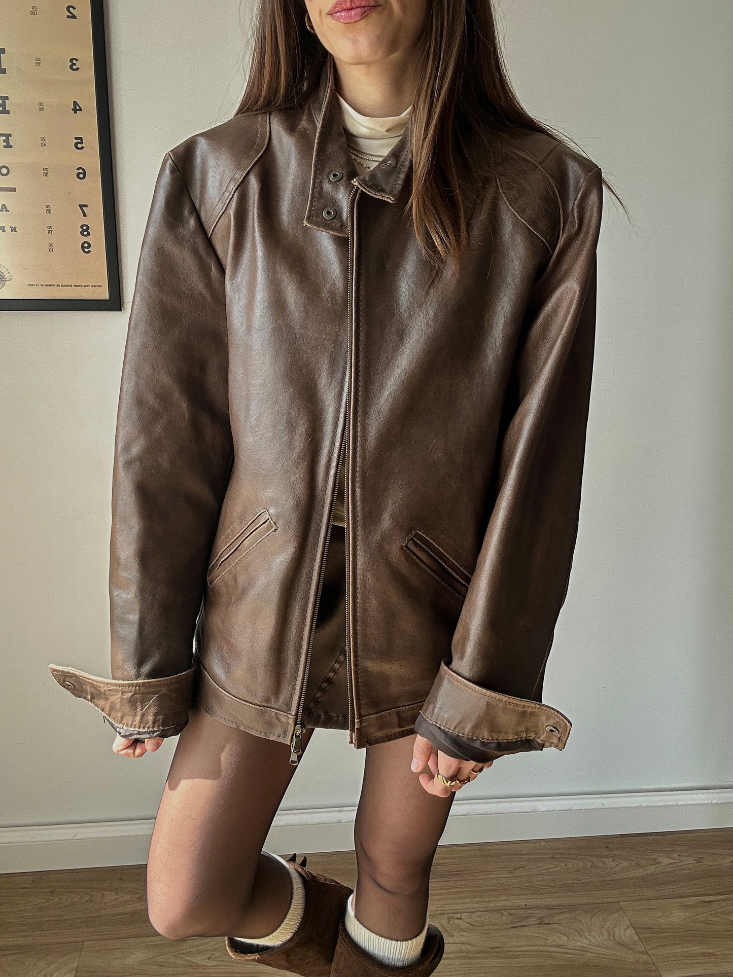 Moka distressed biker
