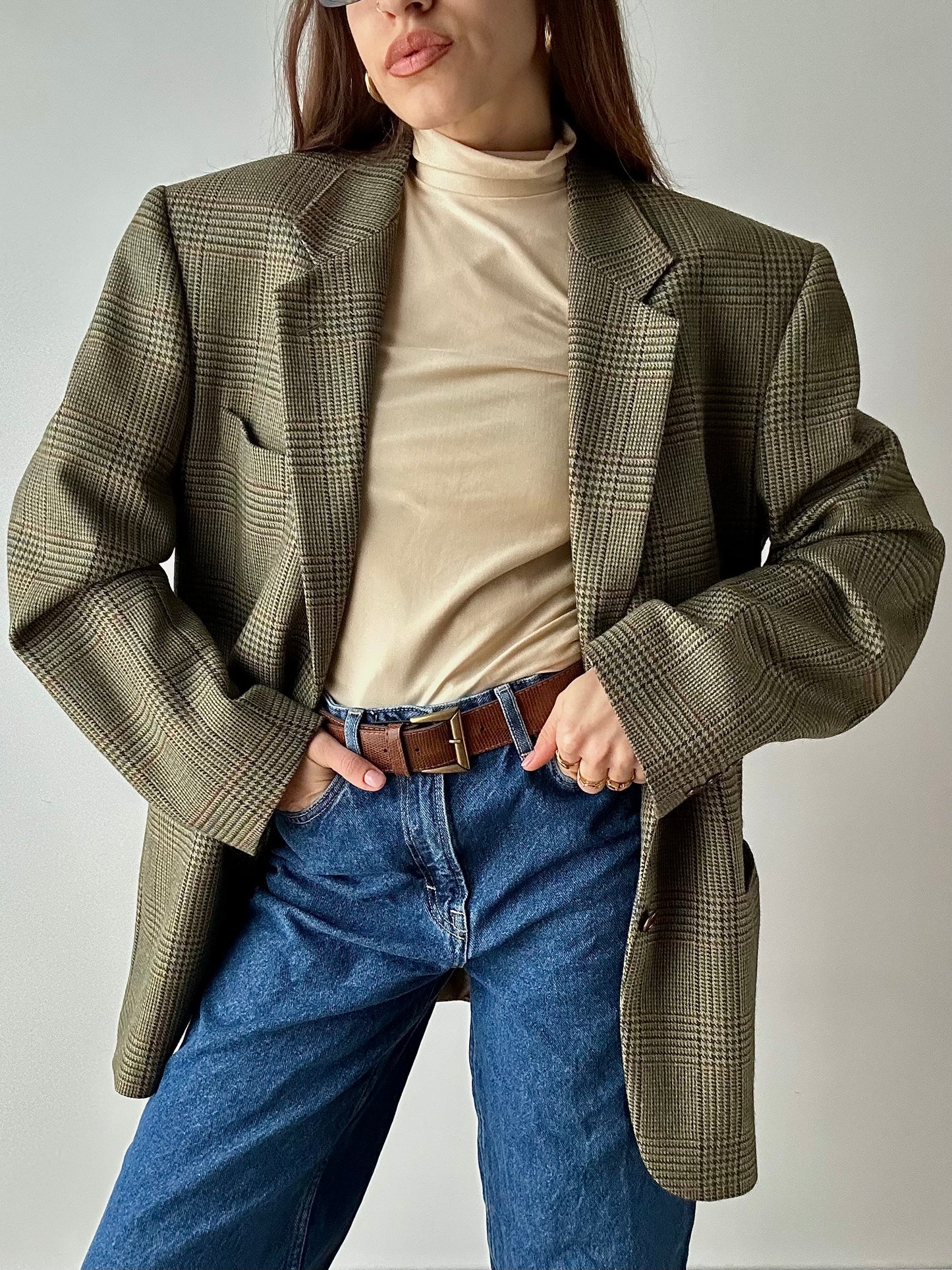 Check blazer