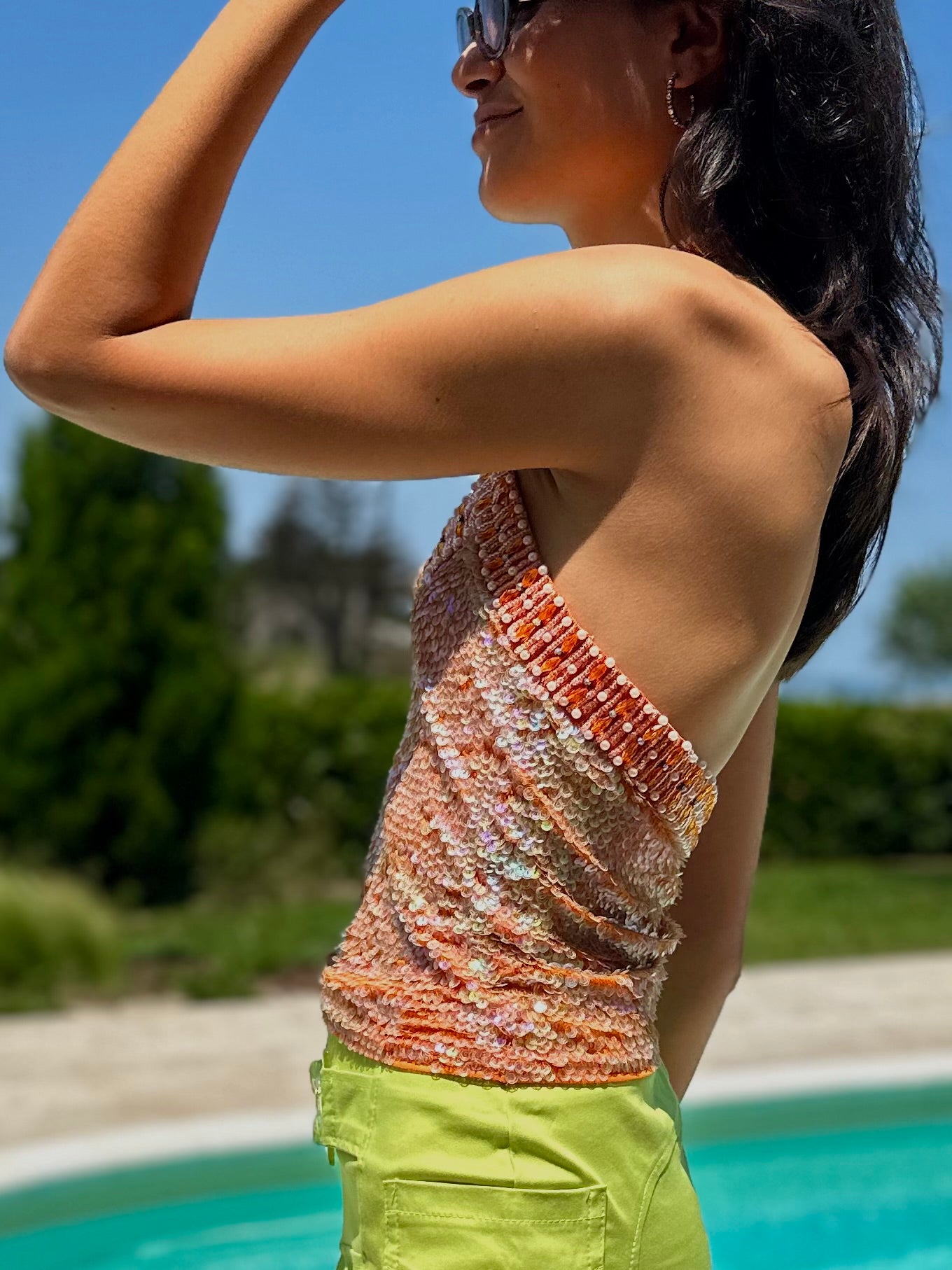 Sparkly strass top