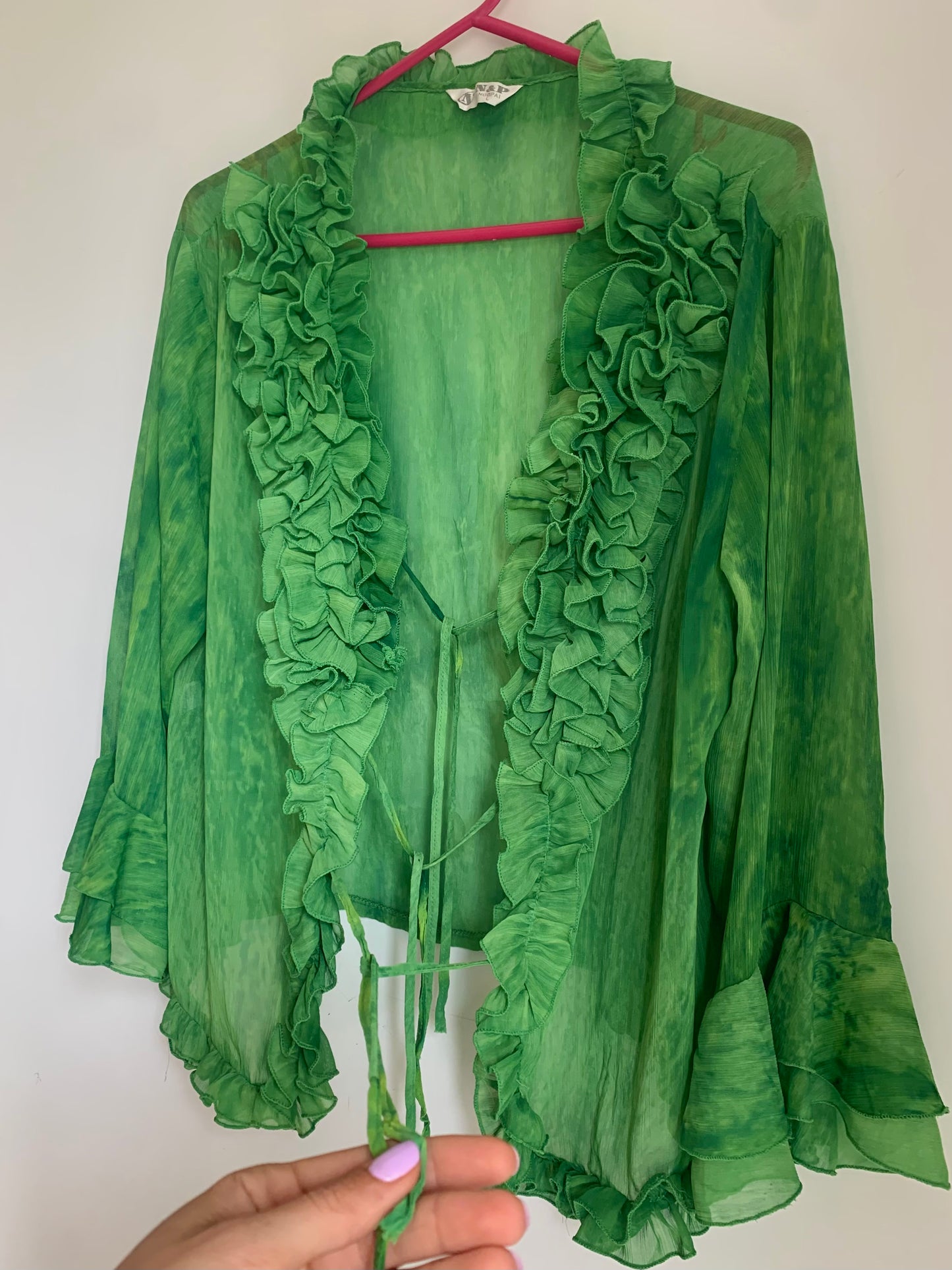 Vintage ruffled blouse