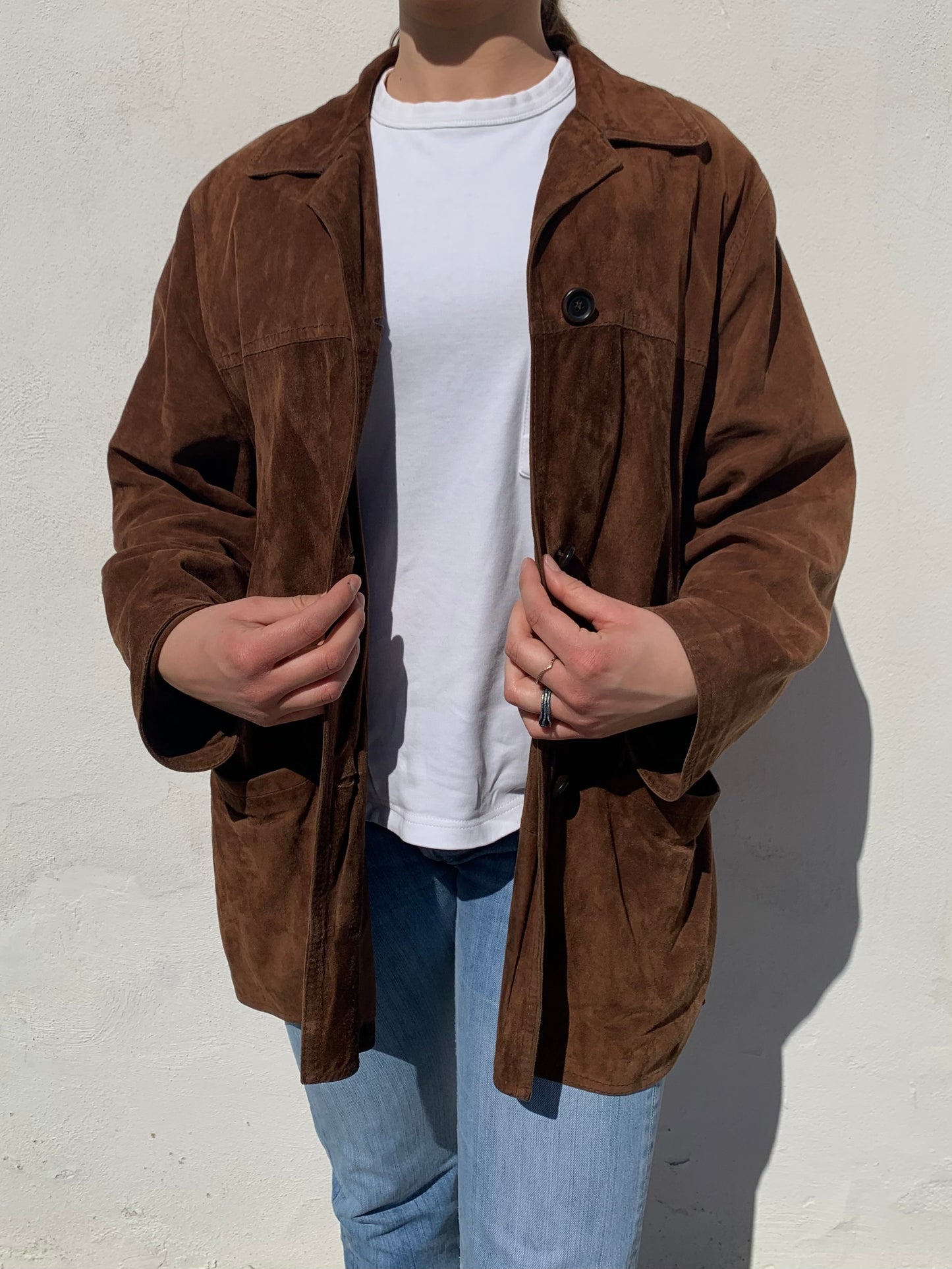 Vintage choco suede jacket