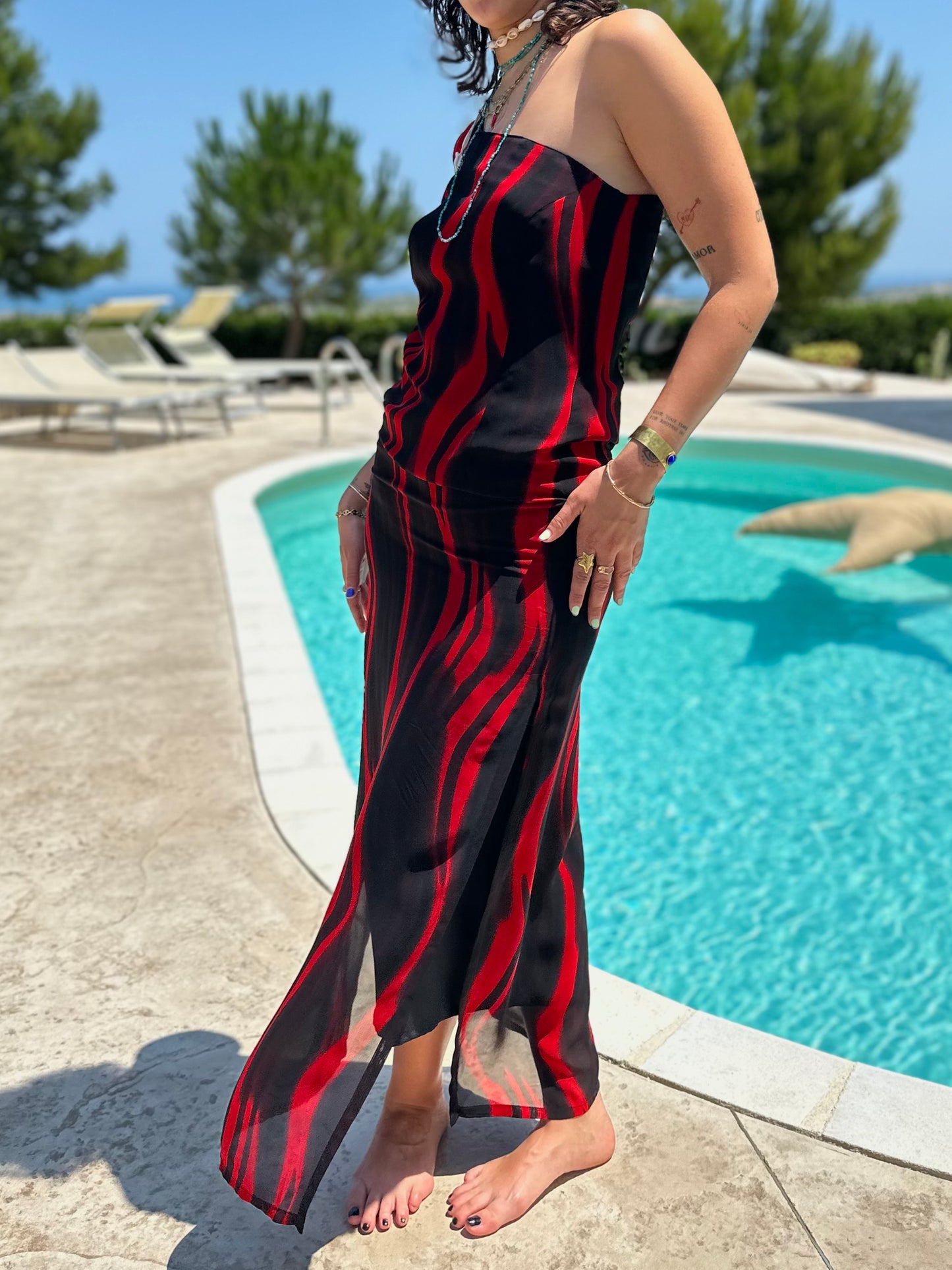 Abstract print dress