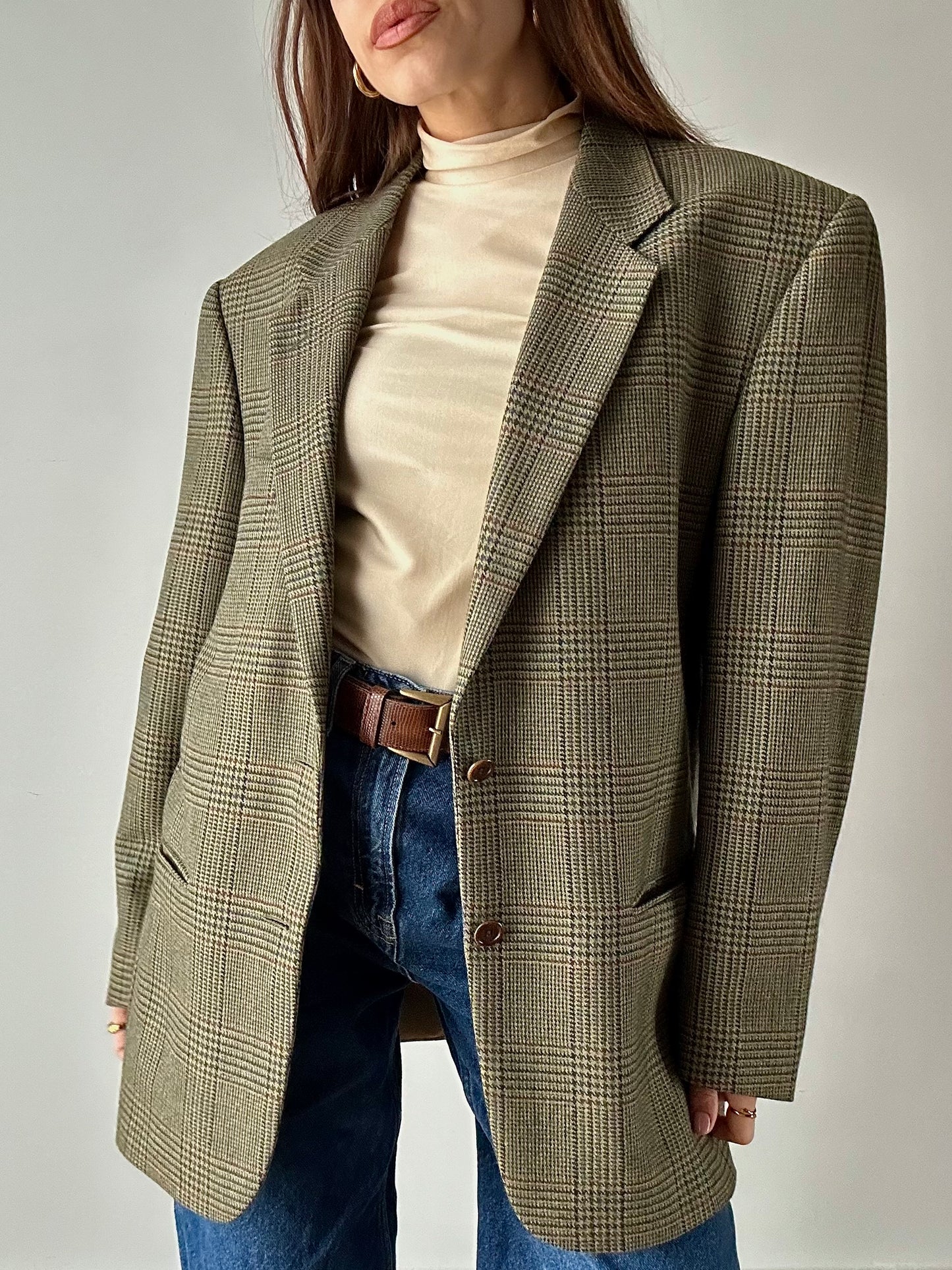 Check blazer