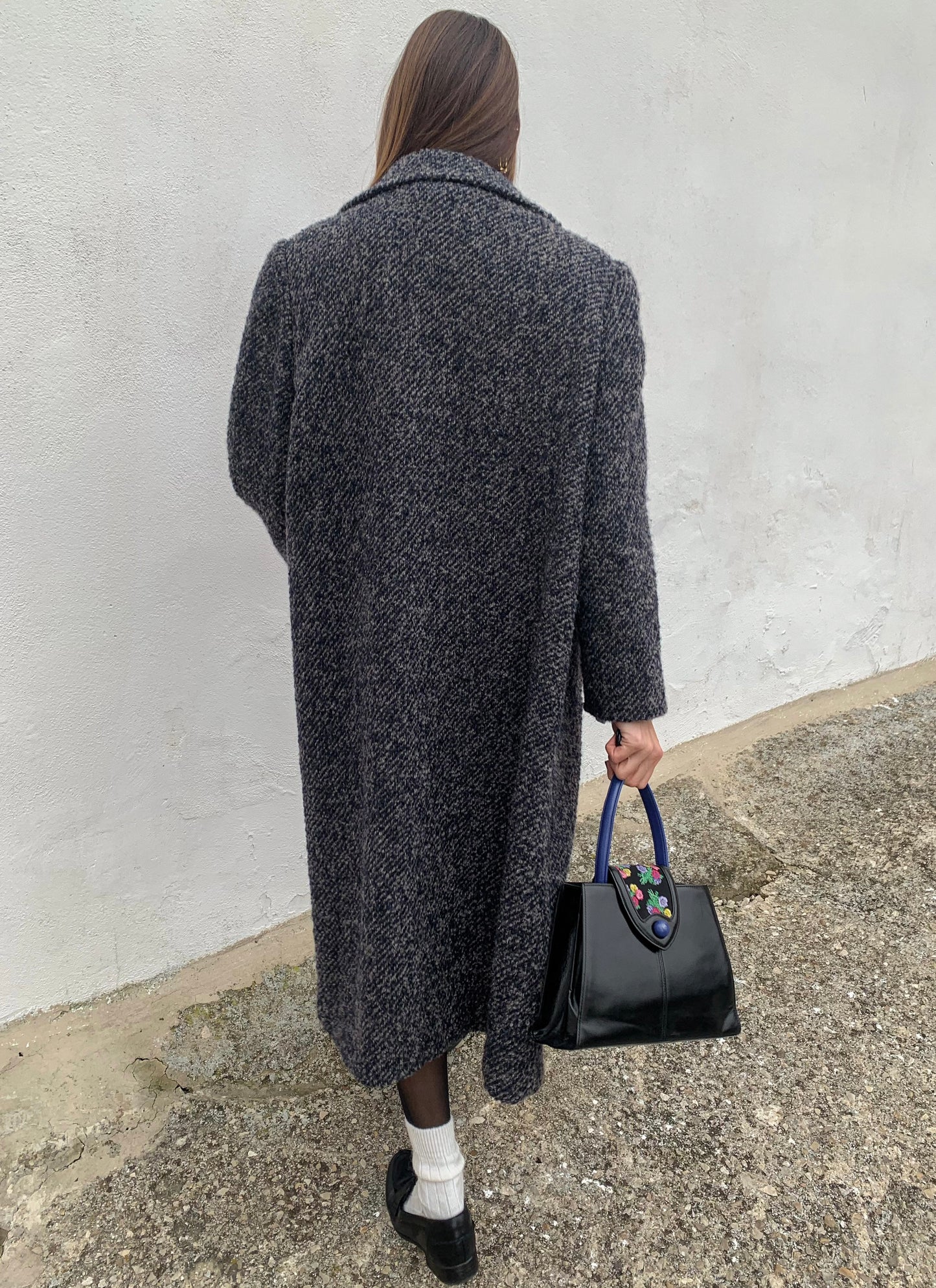 Vintage herringbone coat