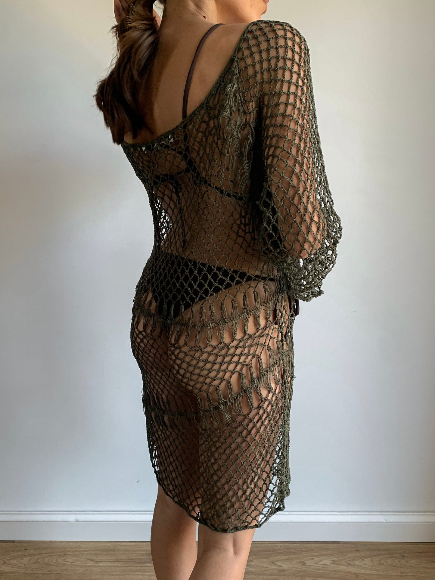 Crochet beach cover-up
