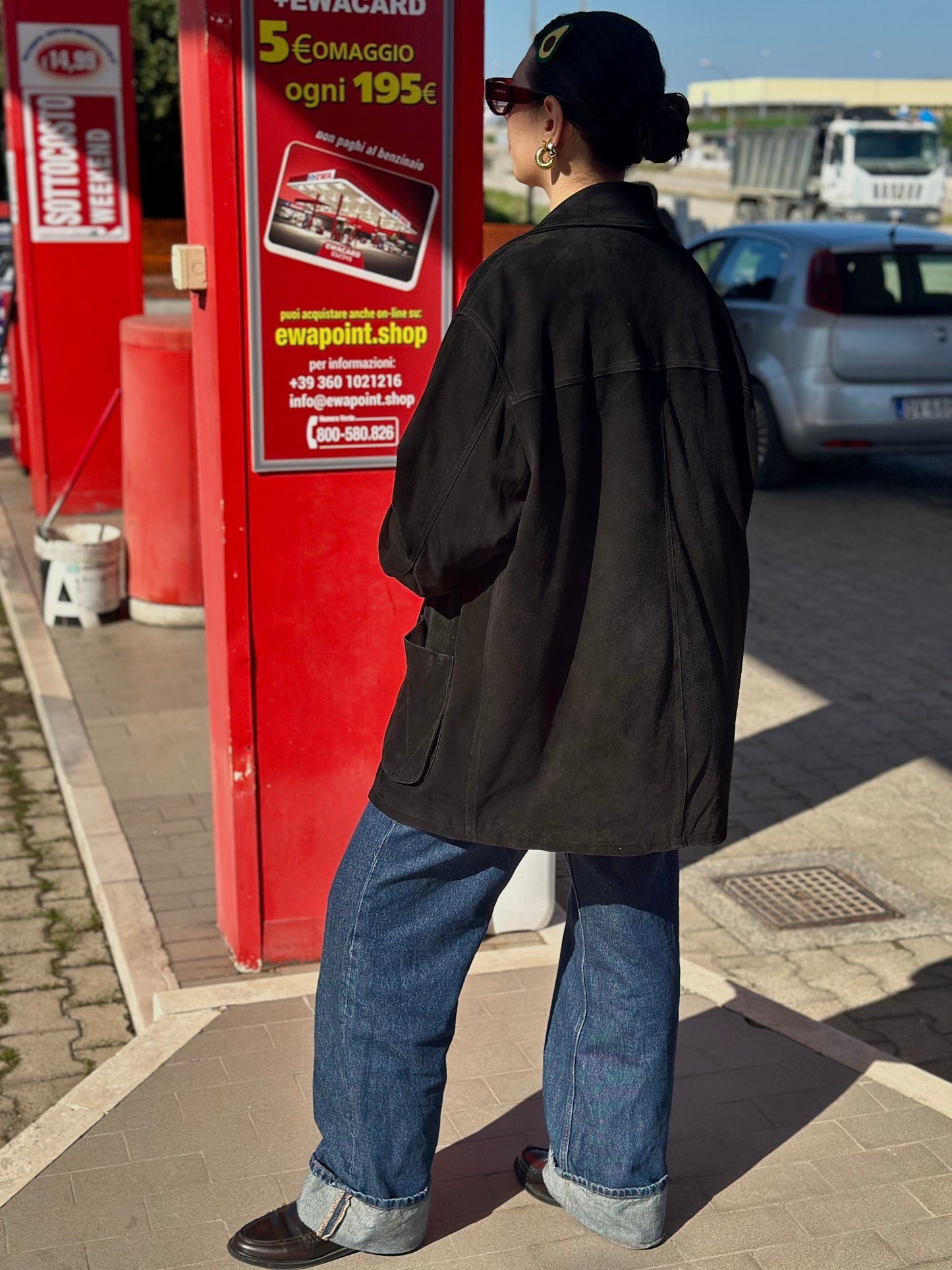 Suede black jacket