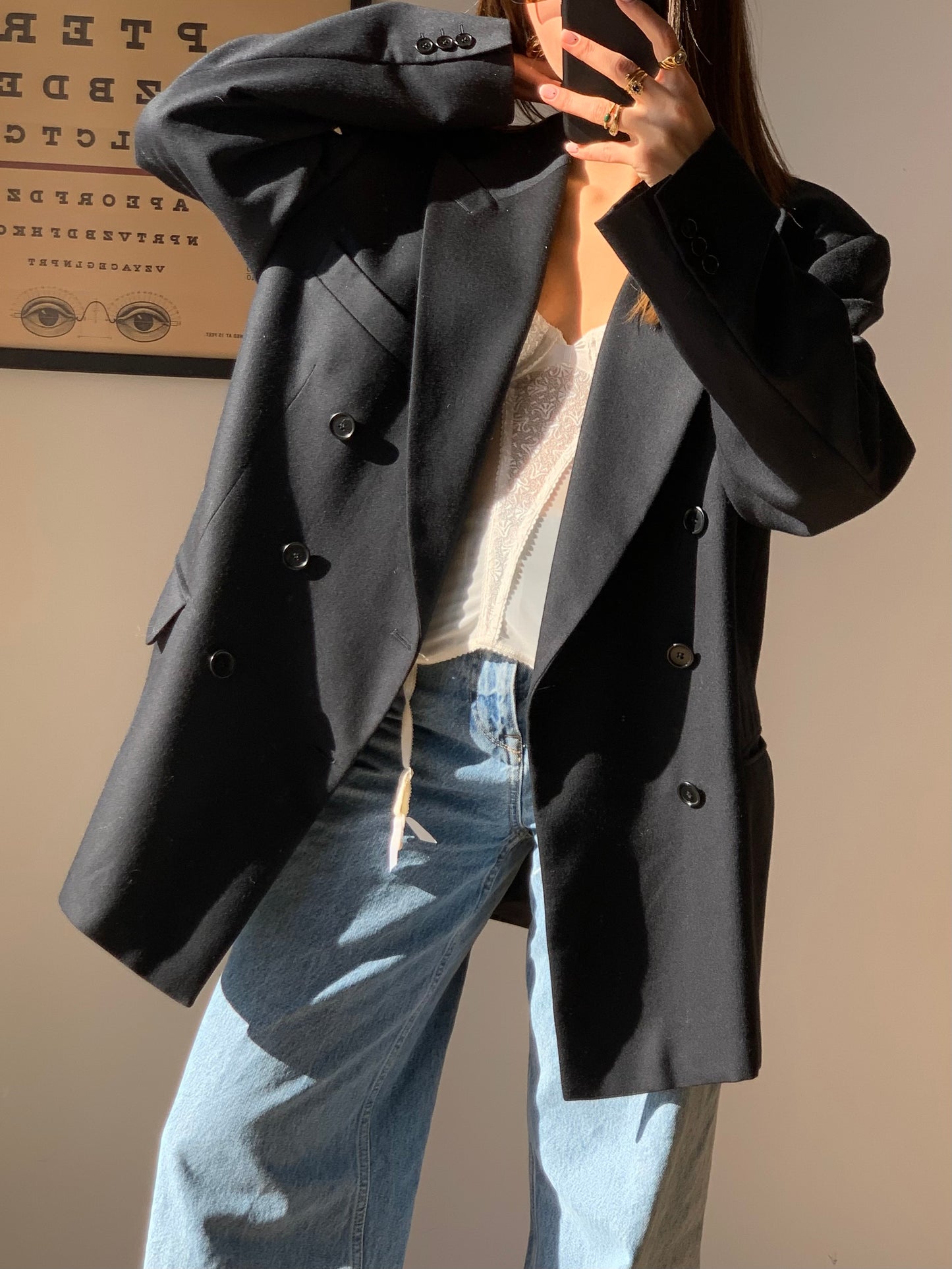 Navy oversized blazer