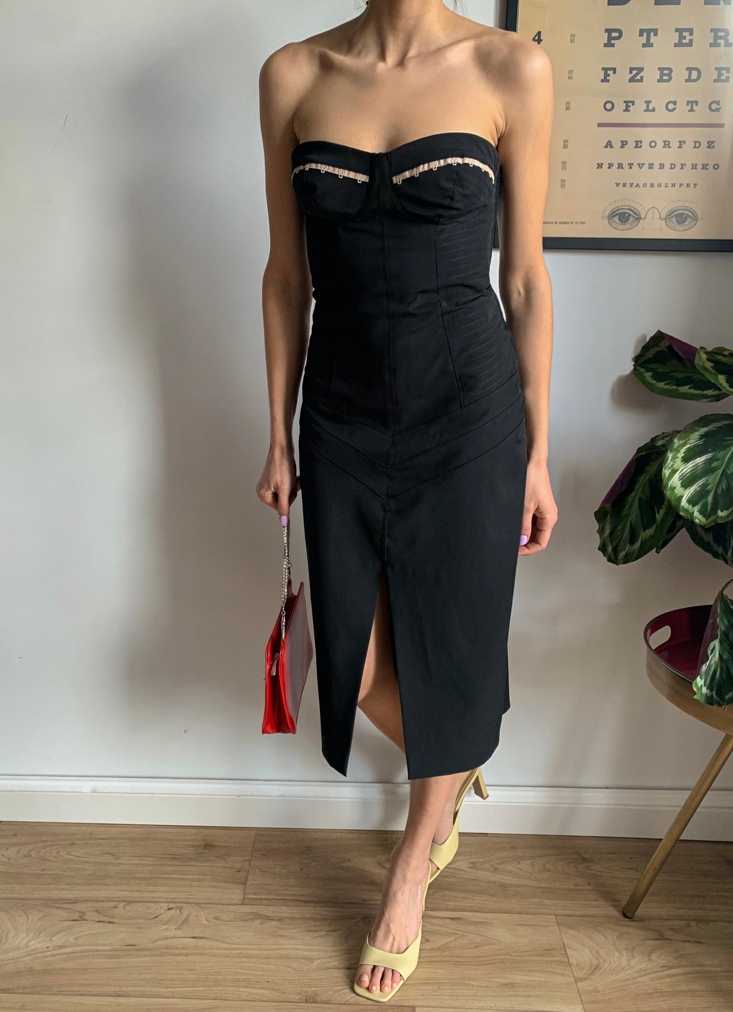 Bustier black dress