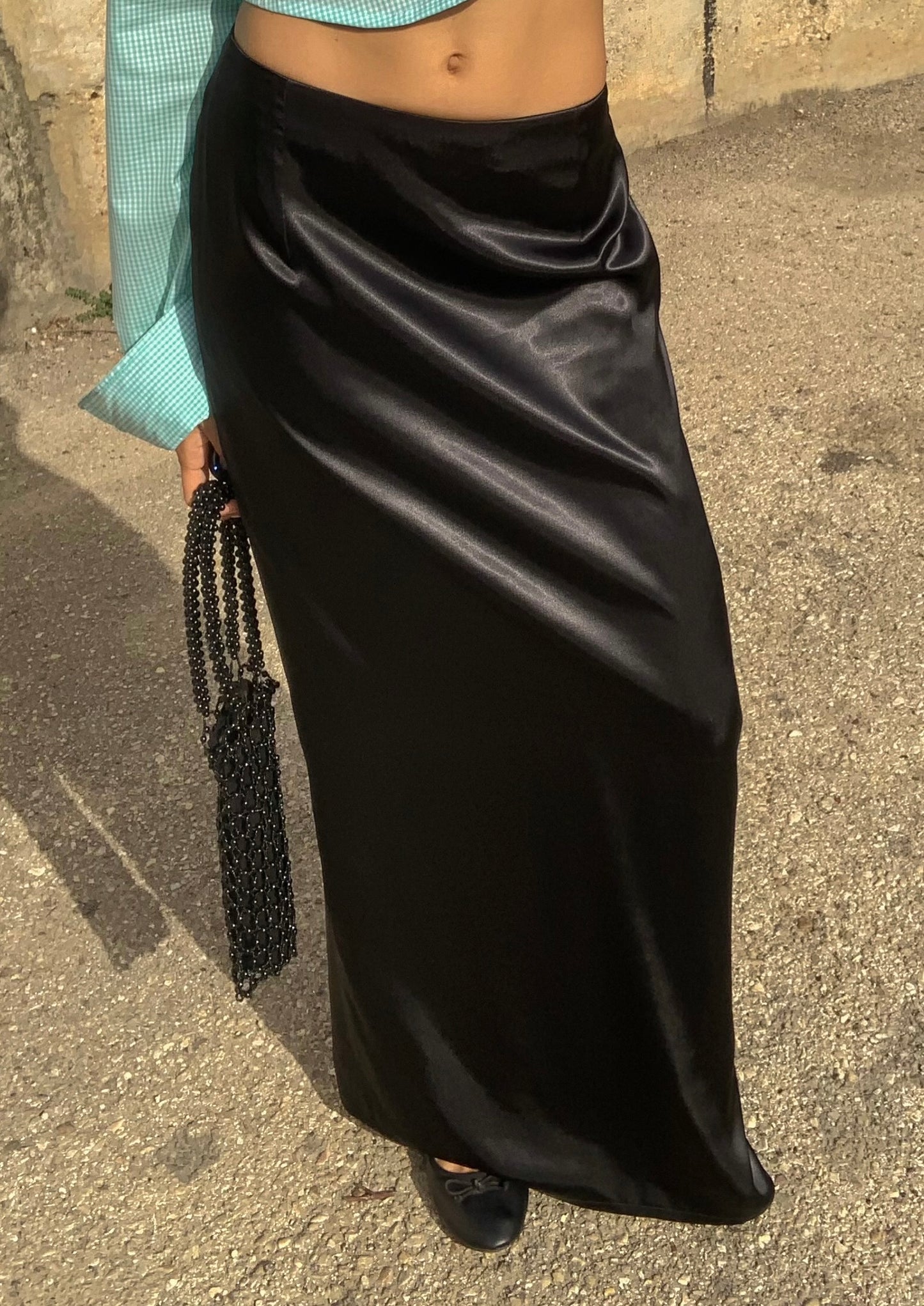 Vintage minimal maxi skirt