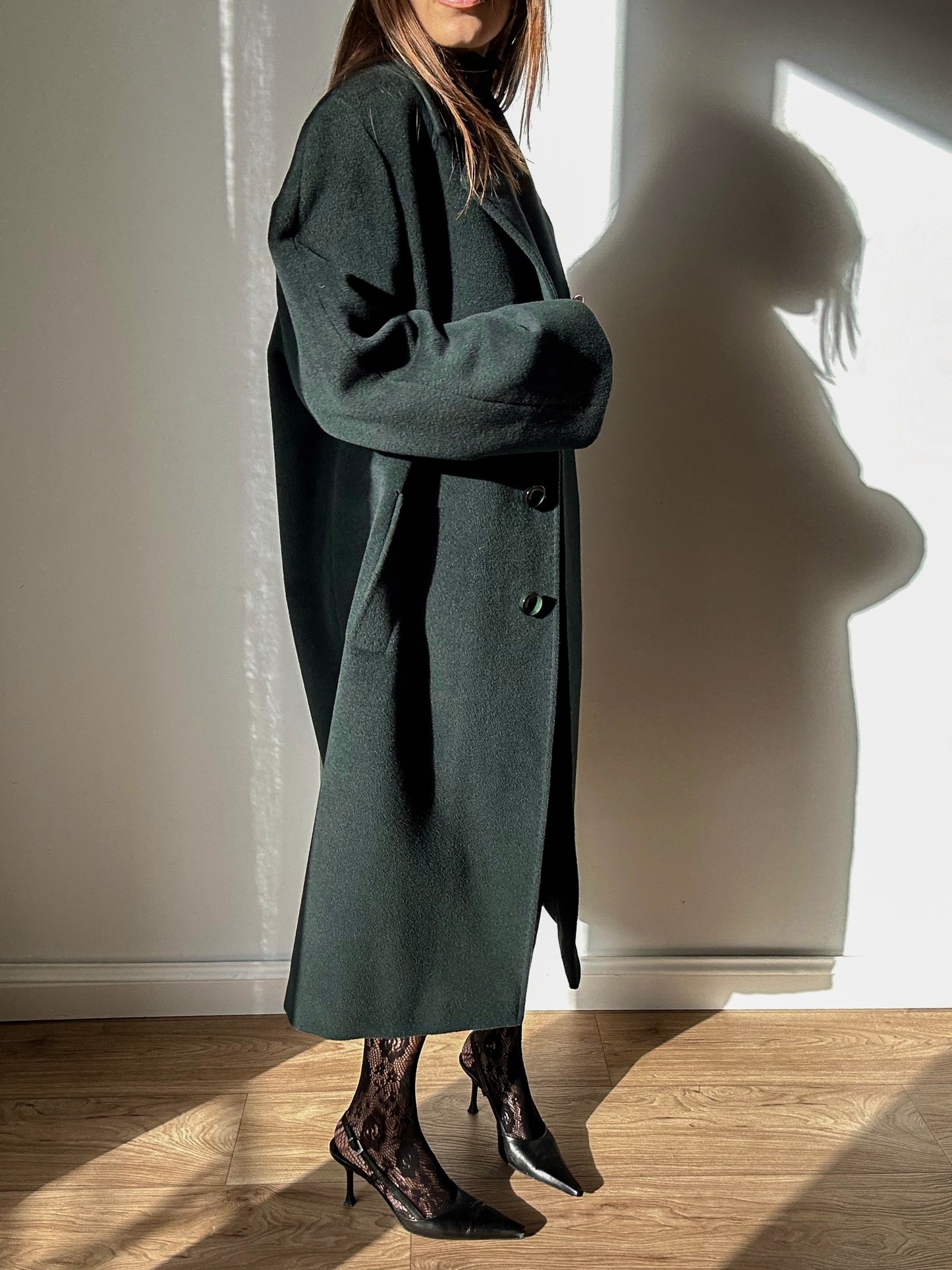 Bottle green coat