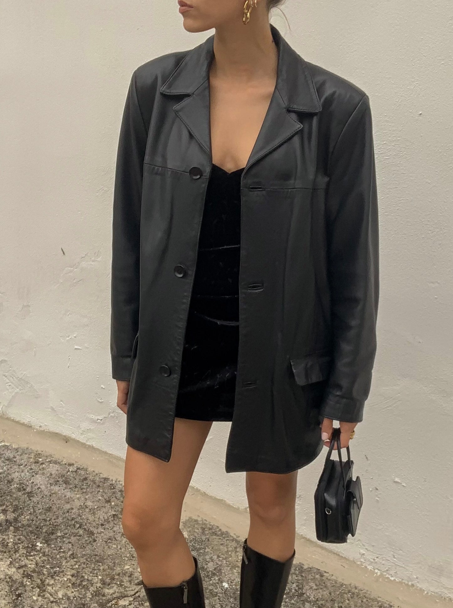 Vintage genuine leather jacket