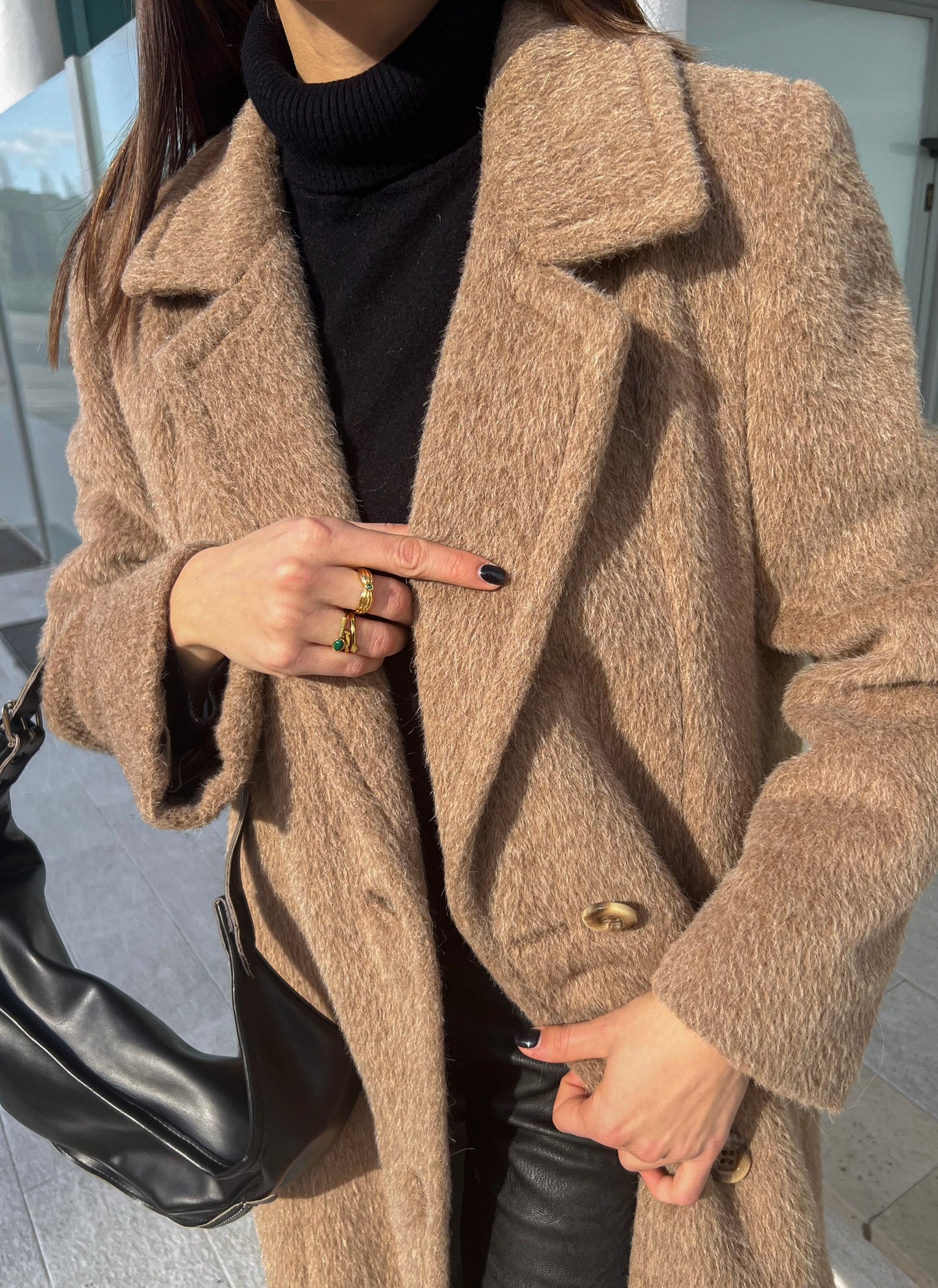 Vintage camel fur coat