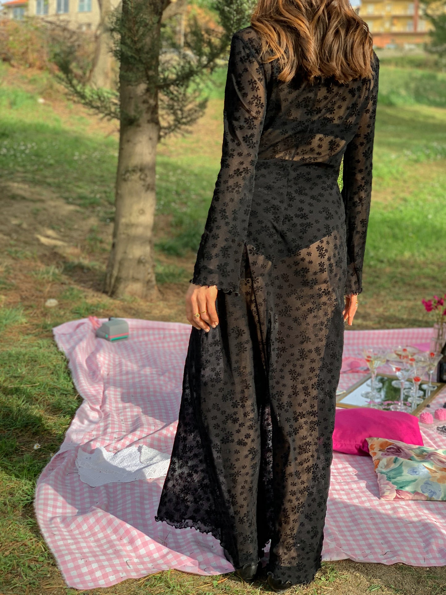 Vintage transparent dress