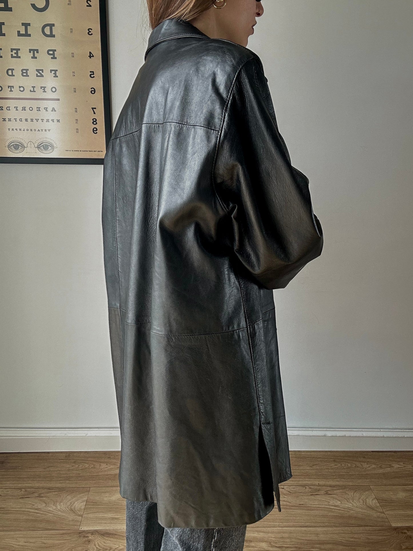Leather black jacket