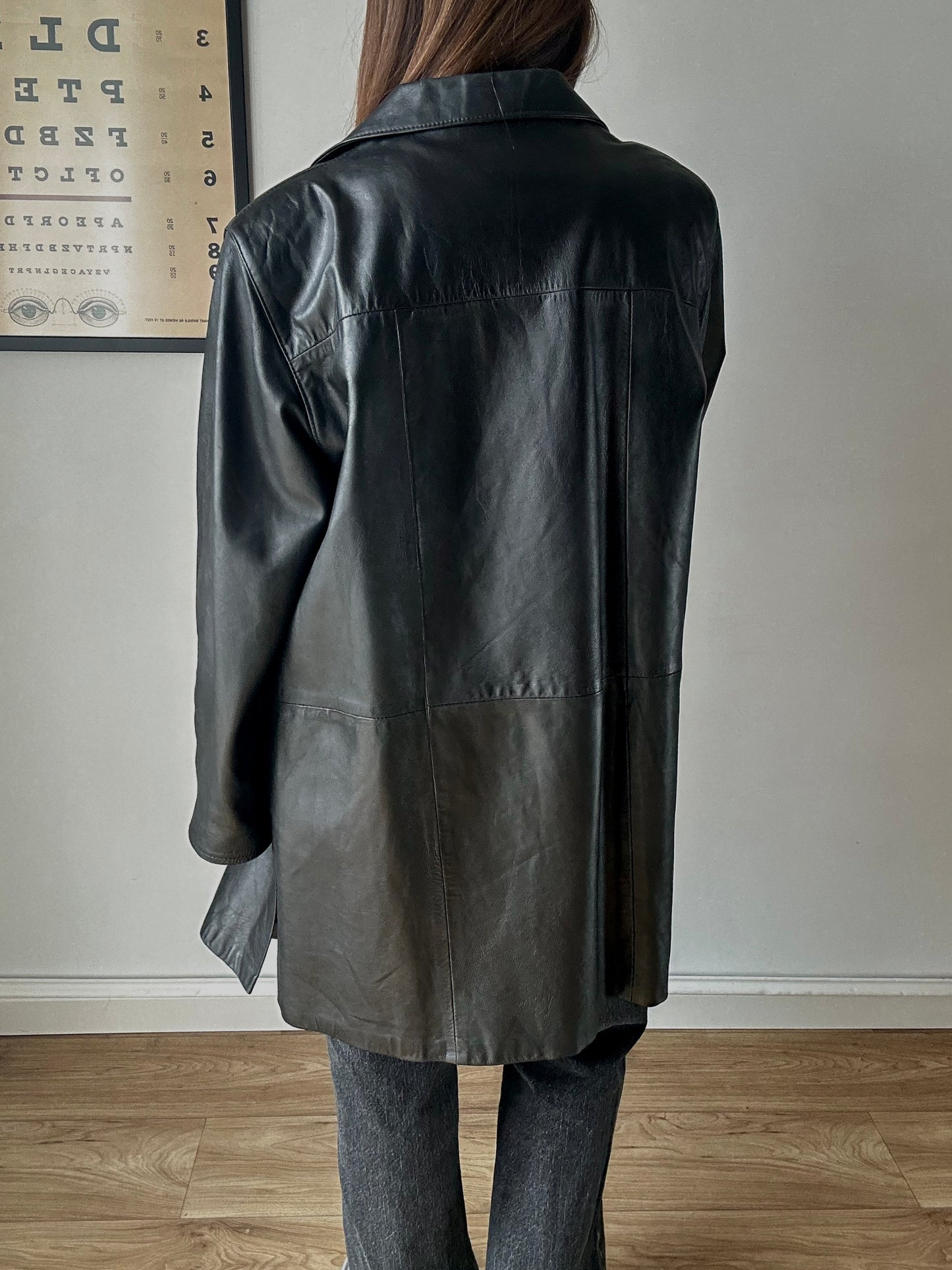 Leather black jacket
