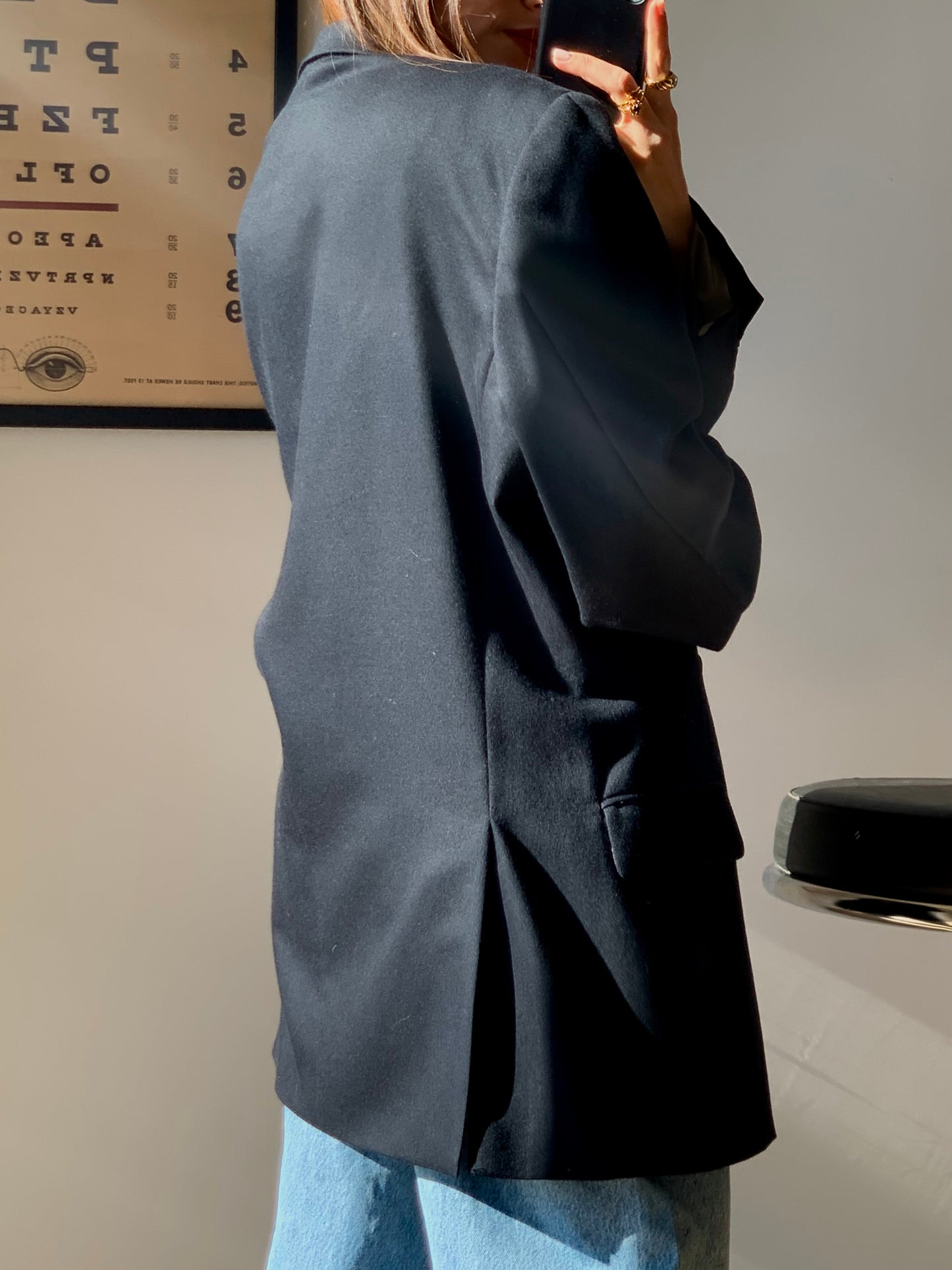 Navy oversized blazer
