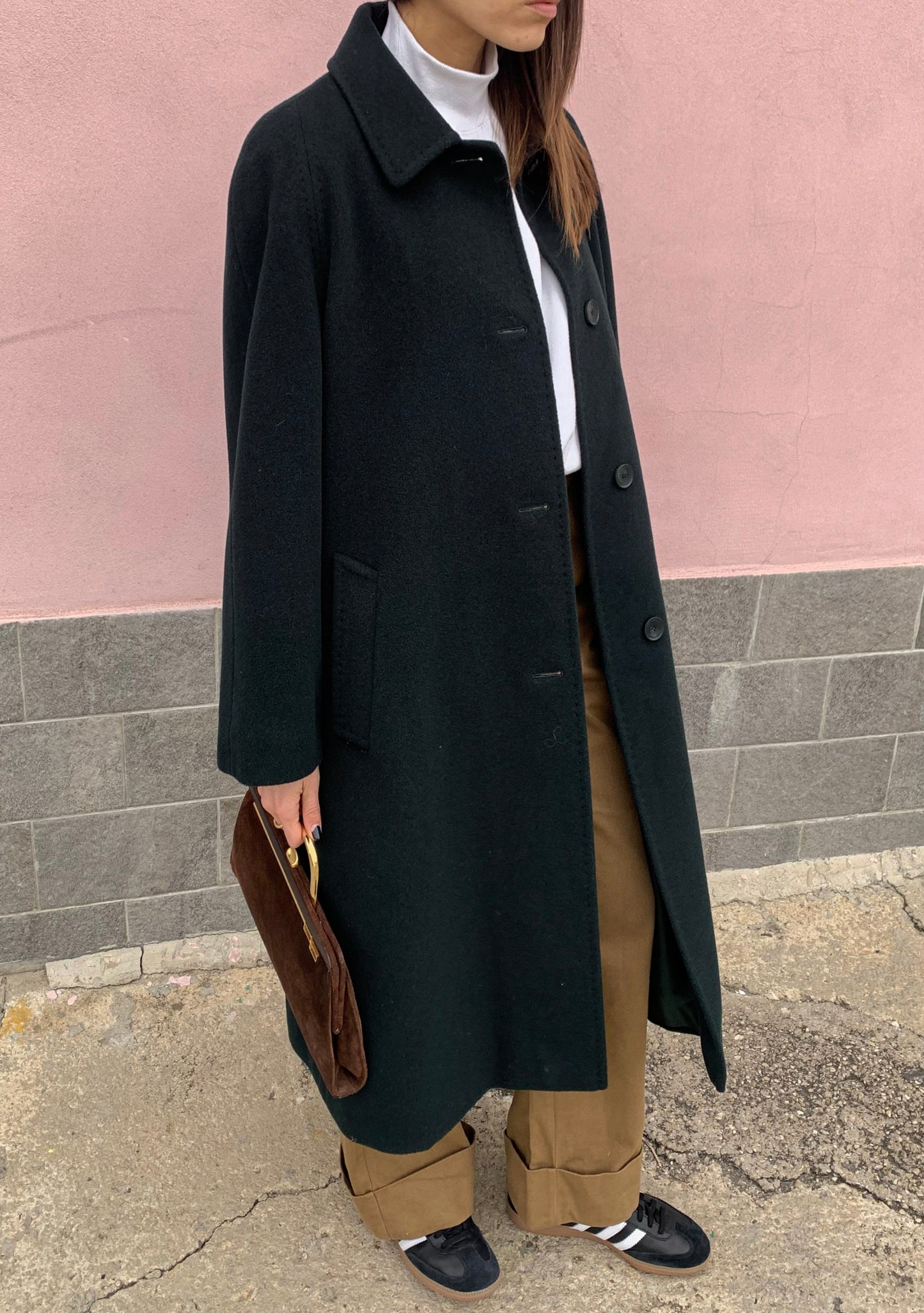 Vintage bottle green coat
