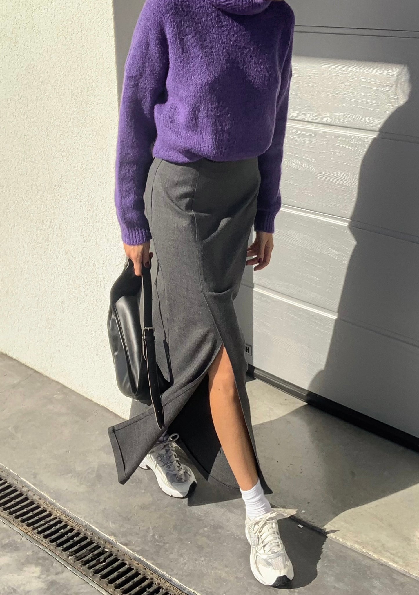 Vintage maxi skirt with slit