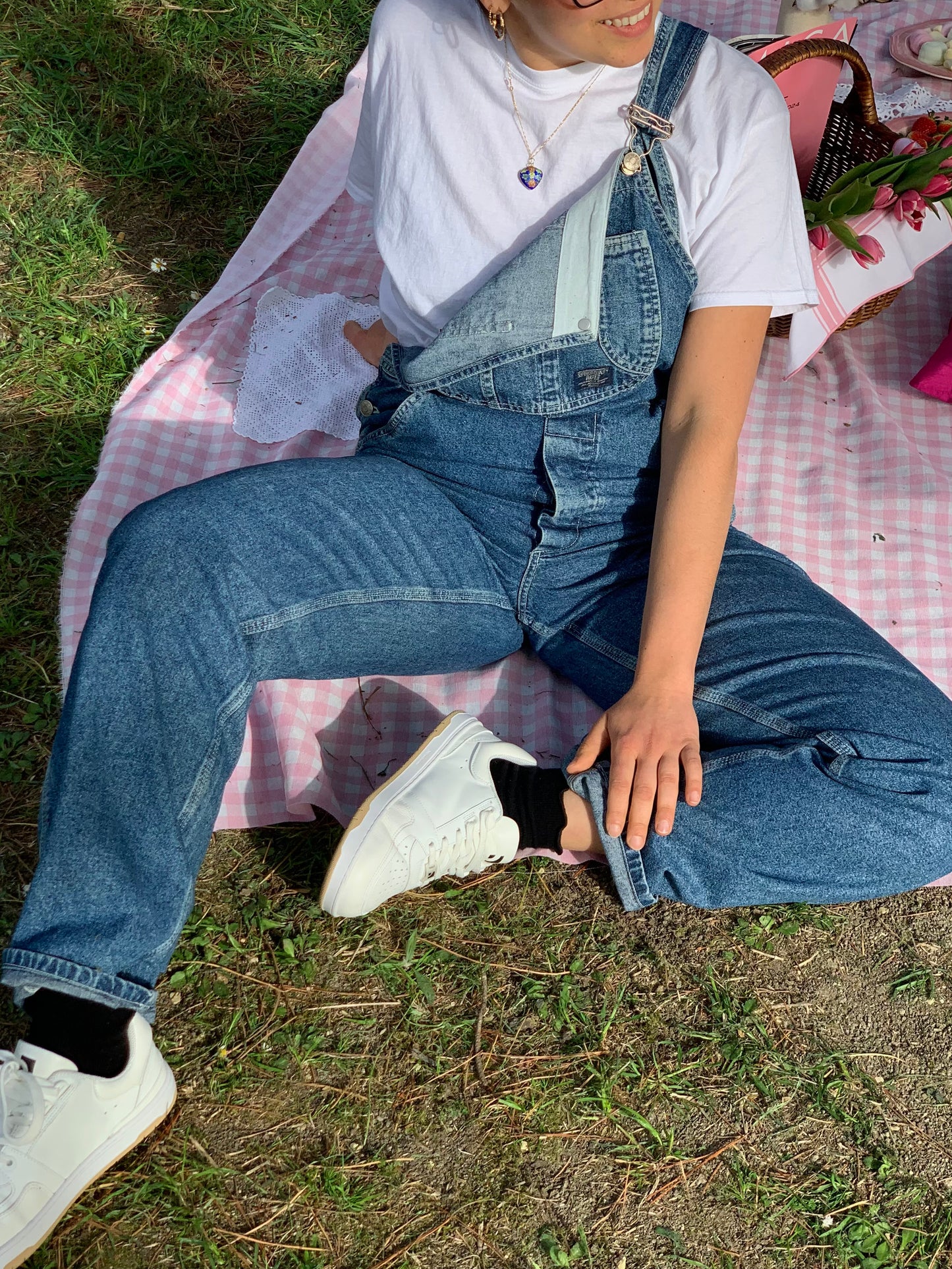 Vintage Rifle denim salopette