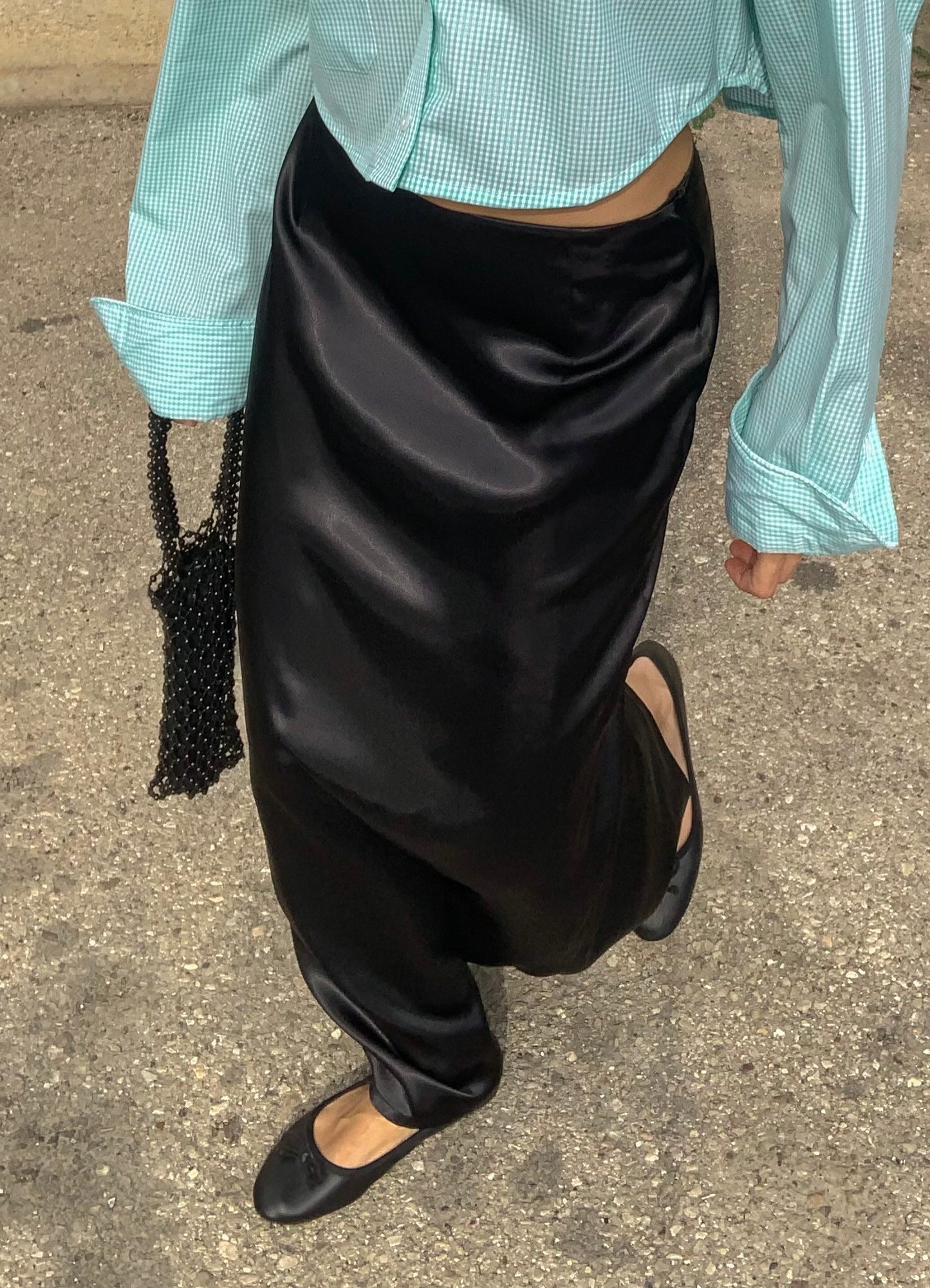 Vintage minimal maxi skirt