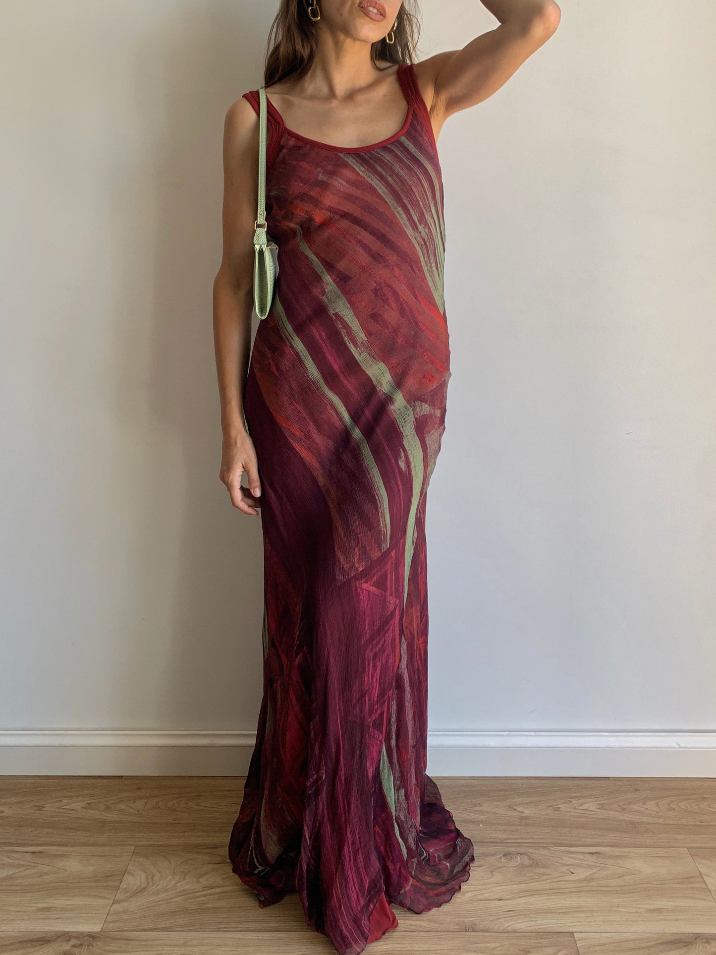 Marble effect dress