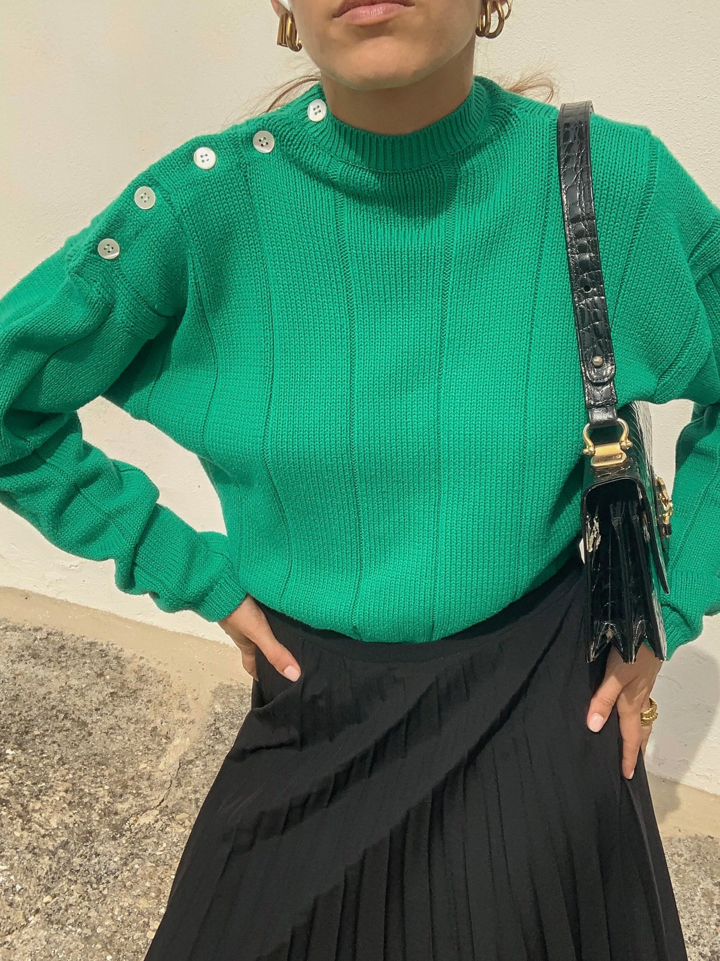 Emerald green jumper