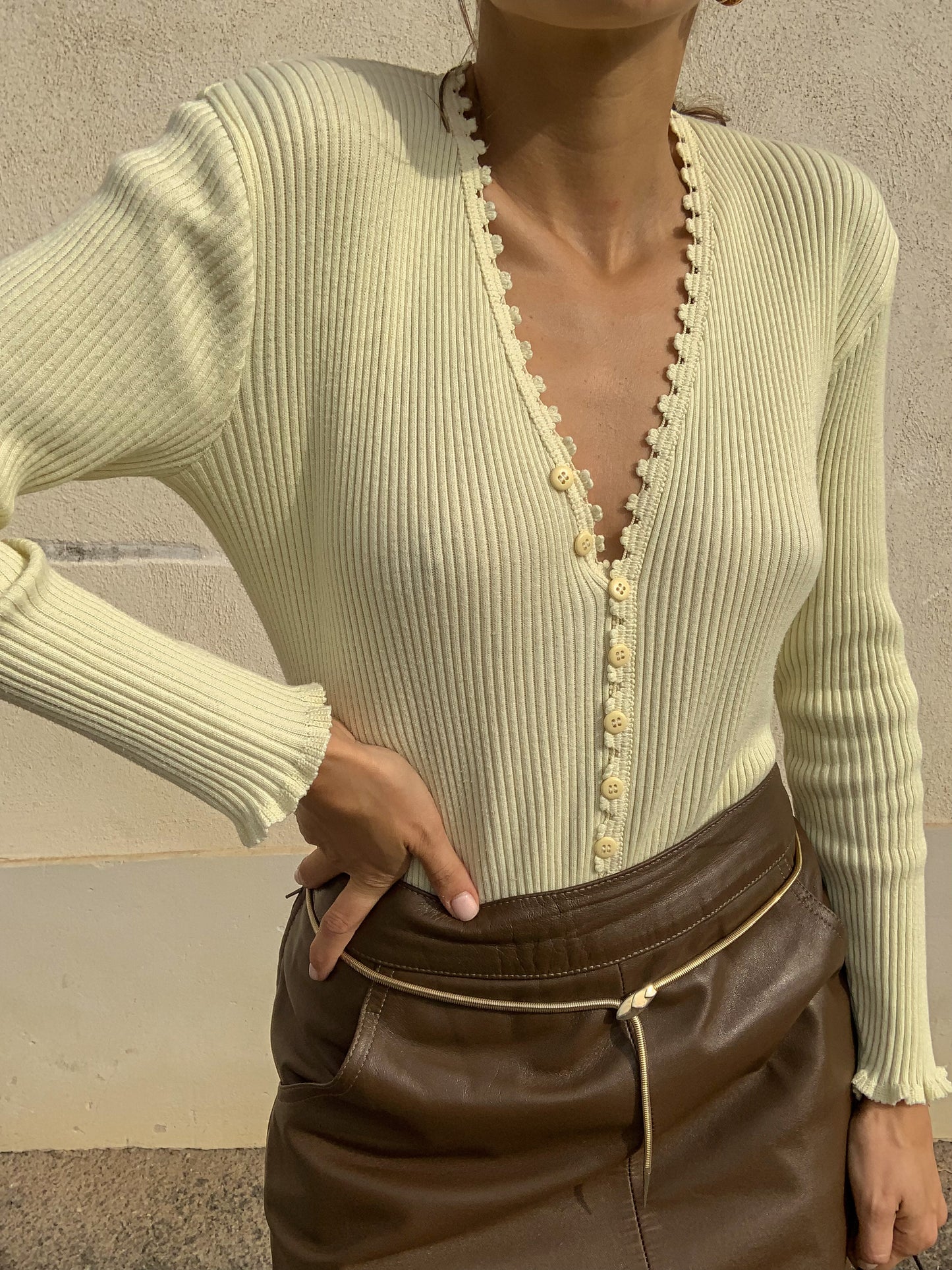 Romantic cream jersey