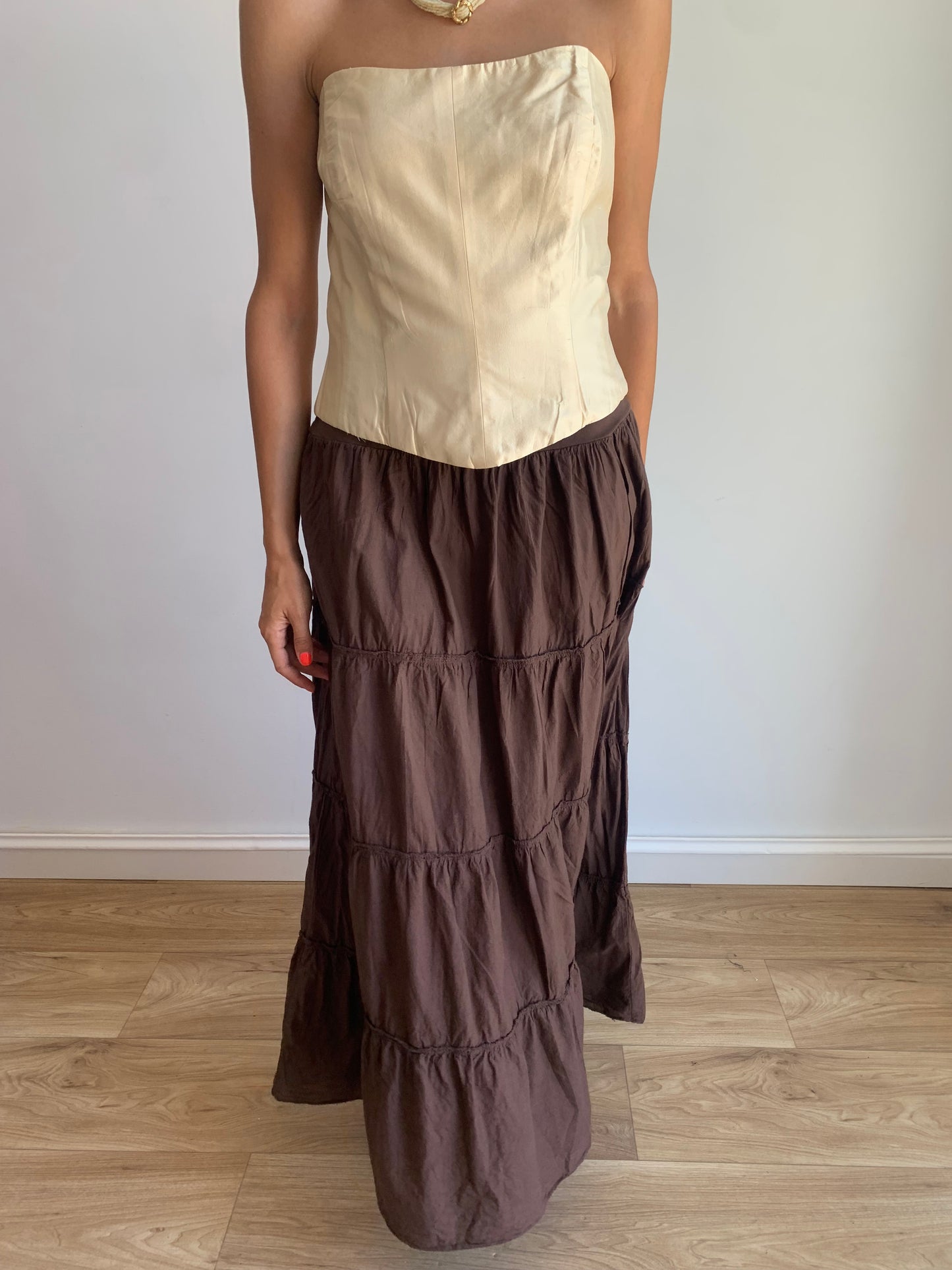 Tiered choco skirt