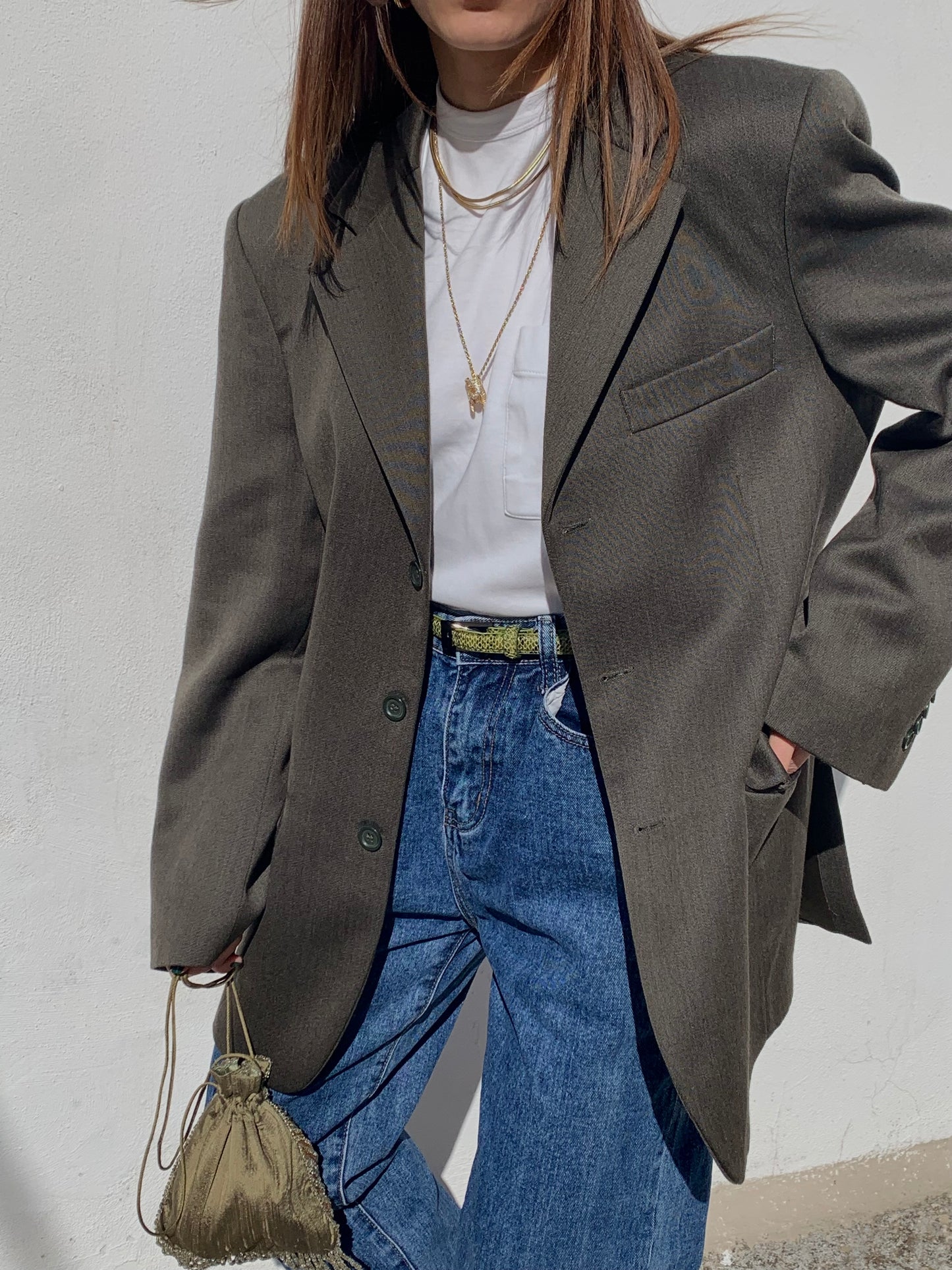 Olive green blazer